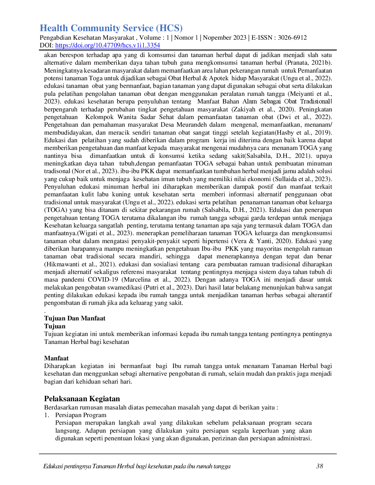 juris Edukasi pentingnya Tanaman Herbal bagi kesehatan pada ibu rumah tangga