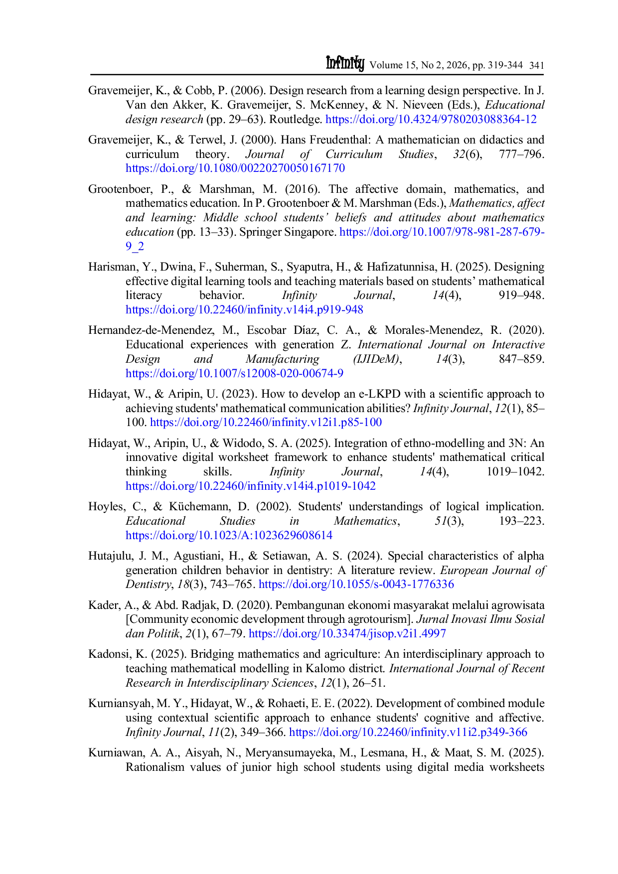 JURIS Digital Geometry Worksheets with an Agro Tourism Context A Catalyst for Rational Thinking in Generation Alpha