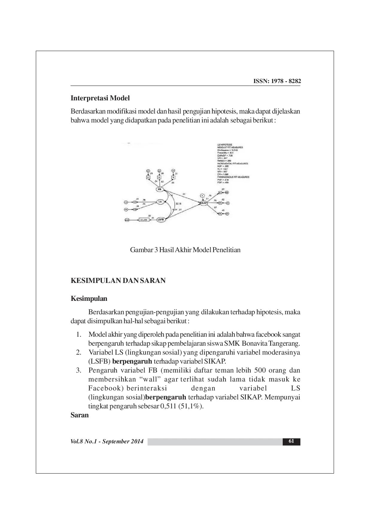 juris Pengaruh Motivasi Kompetensi Lingkungan Sosial Dan Interaksinya Dengan Facebook Terhadap Sikap Pembelajaran Siswa Smk Studi Kasus Smk Bonavita Tangerang