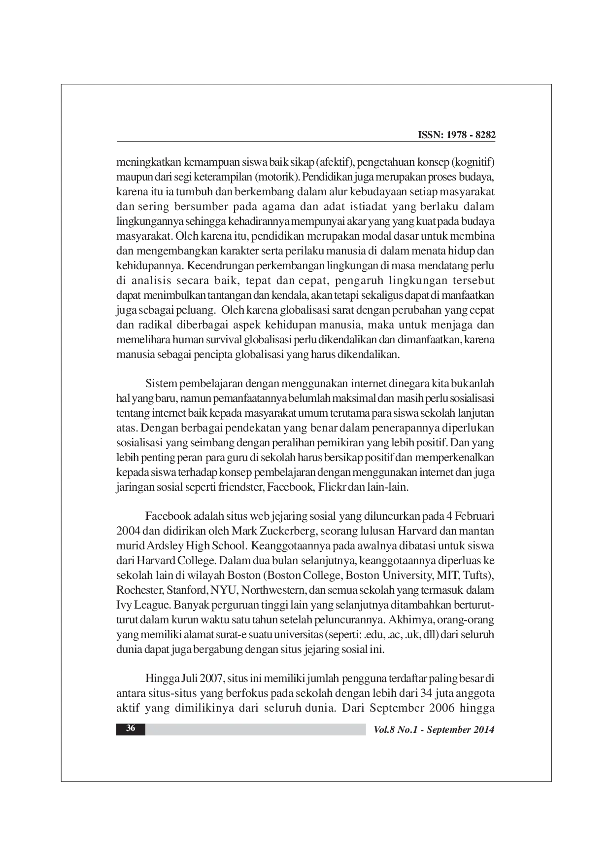 juris Pengaruh Motivasi Kompetensi Lingkungan Sosial Dan Interaksinya Dengan Facebook Terhadap Sikap Pembelajaran Siswa Smk Studi Kasus Smk Bonavita Tangerang