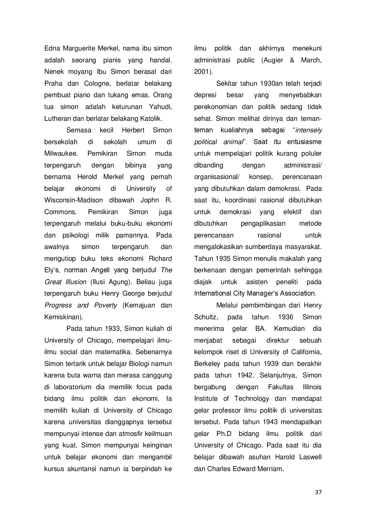 juris Ziarah Pemikiran Herbert Alexander Simon