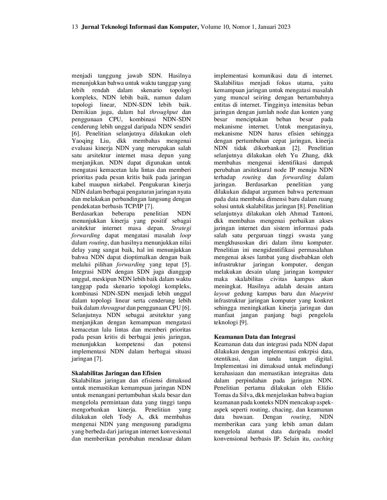 JURIS Perbandingan Solusi Keamanan Skalabilitas Dalam NDN