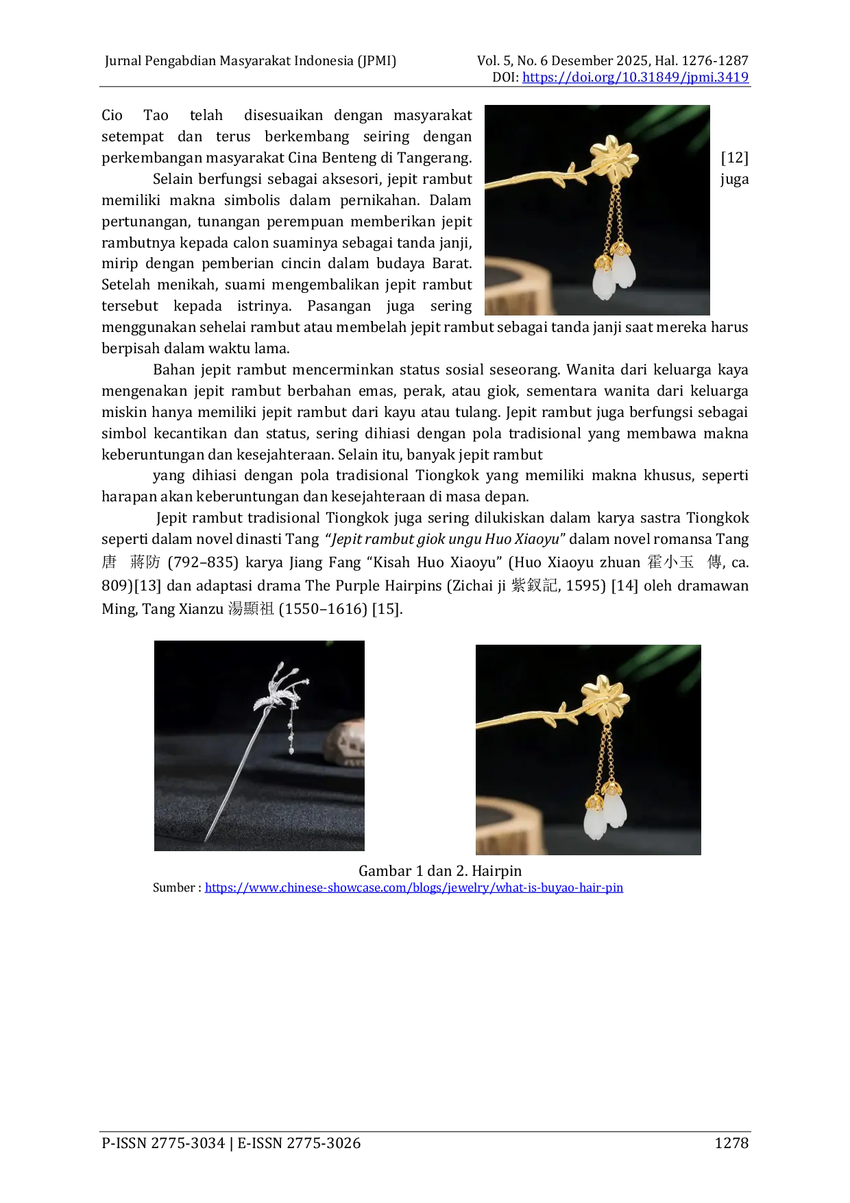 JURIS Mengenal Budaya Melalui Kriya Lokakarya Pembuatan Jepit Rambut Tradisional Tiongkok di Jakarta