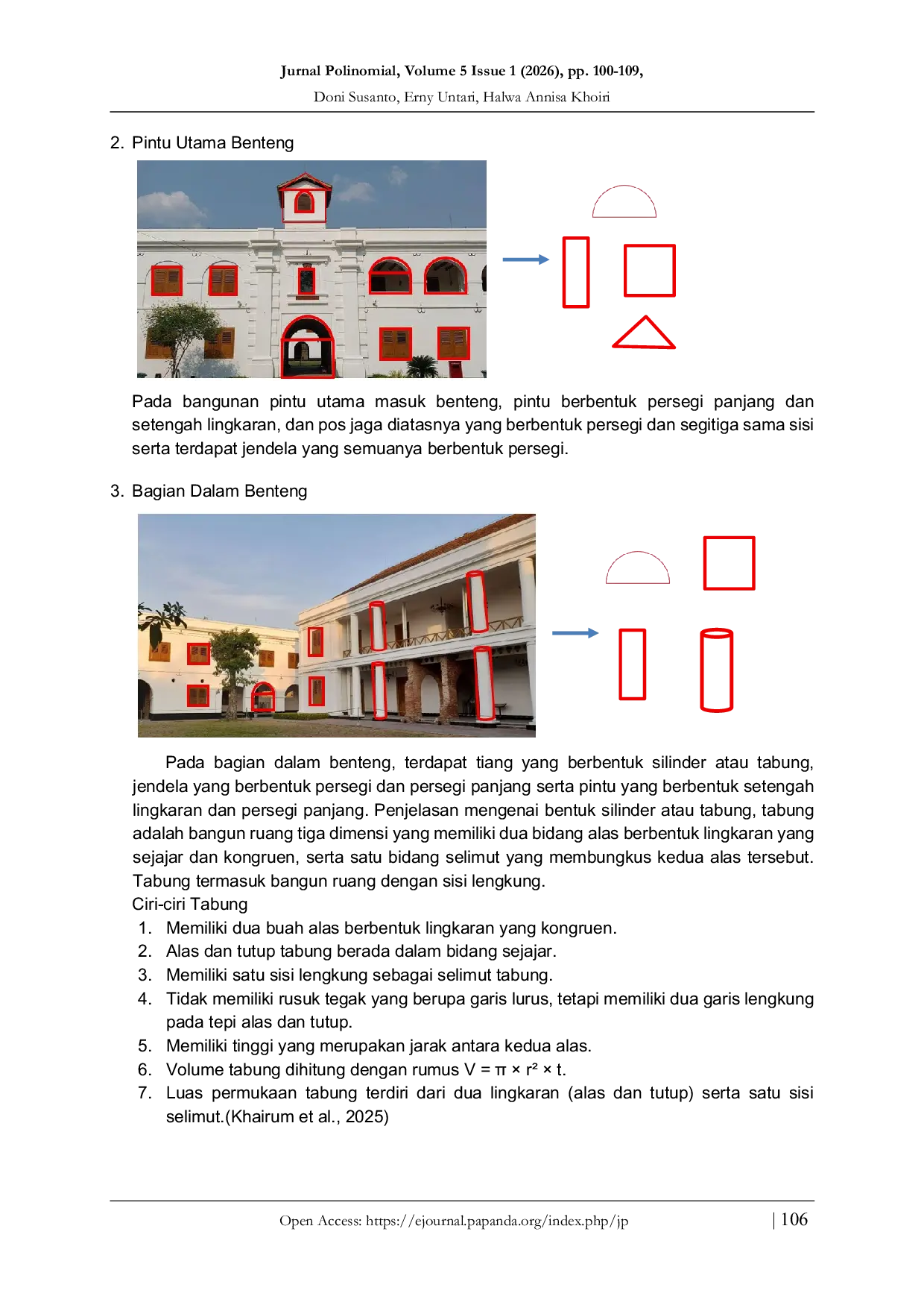 JURIS Eksplorasi Etnomatematika Pada Benteng Van Den Bosch Ngawi