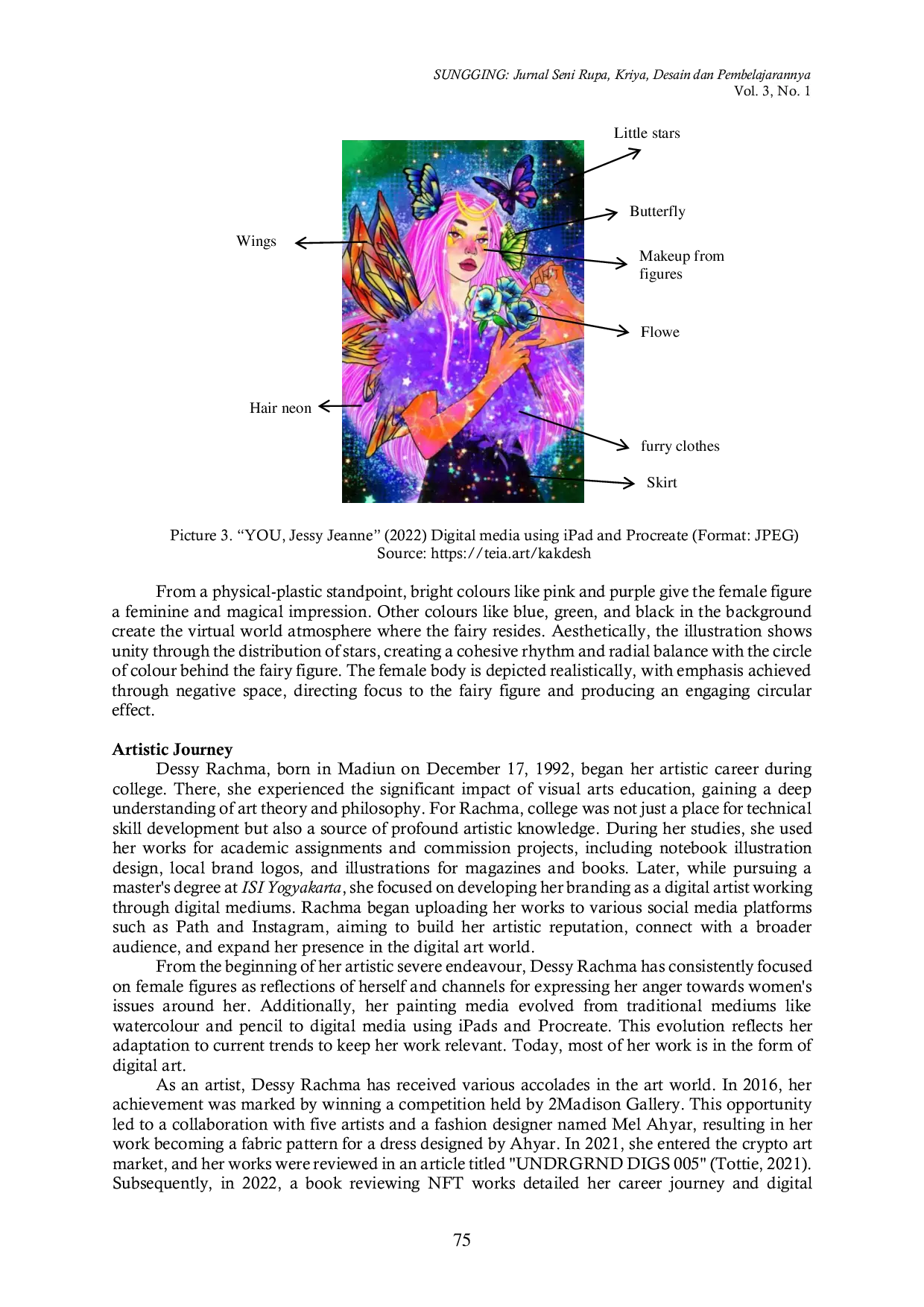 JURIS Dessy Rachma s digital illustrations The creative process and formal analyses