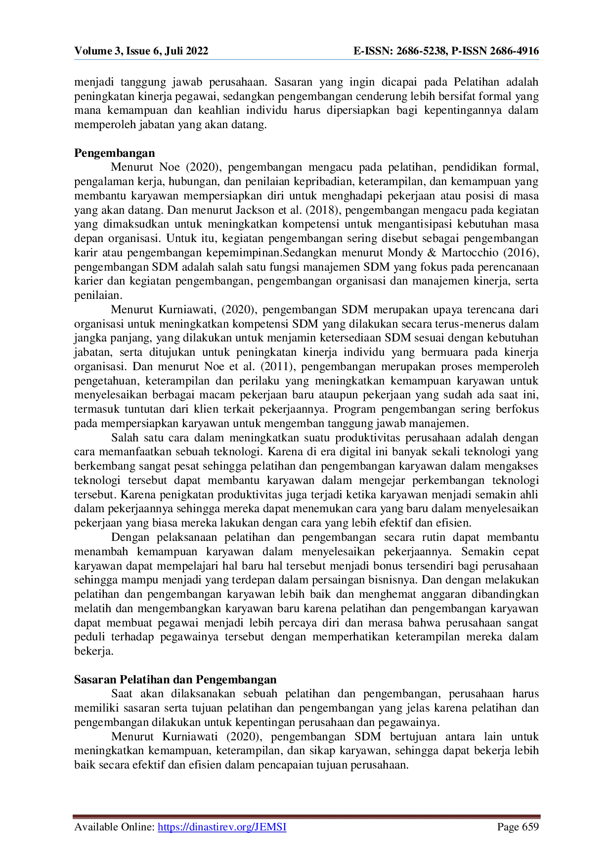 juris Pelatihan dan Pengembangan Sumber Daya Manusia Suatu Kajian Literatur Review Ilmu Manajemen Sumber Daya Manusia