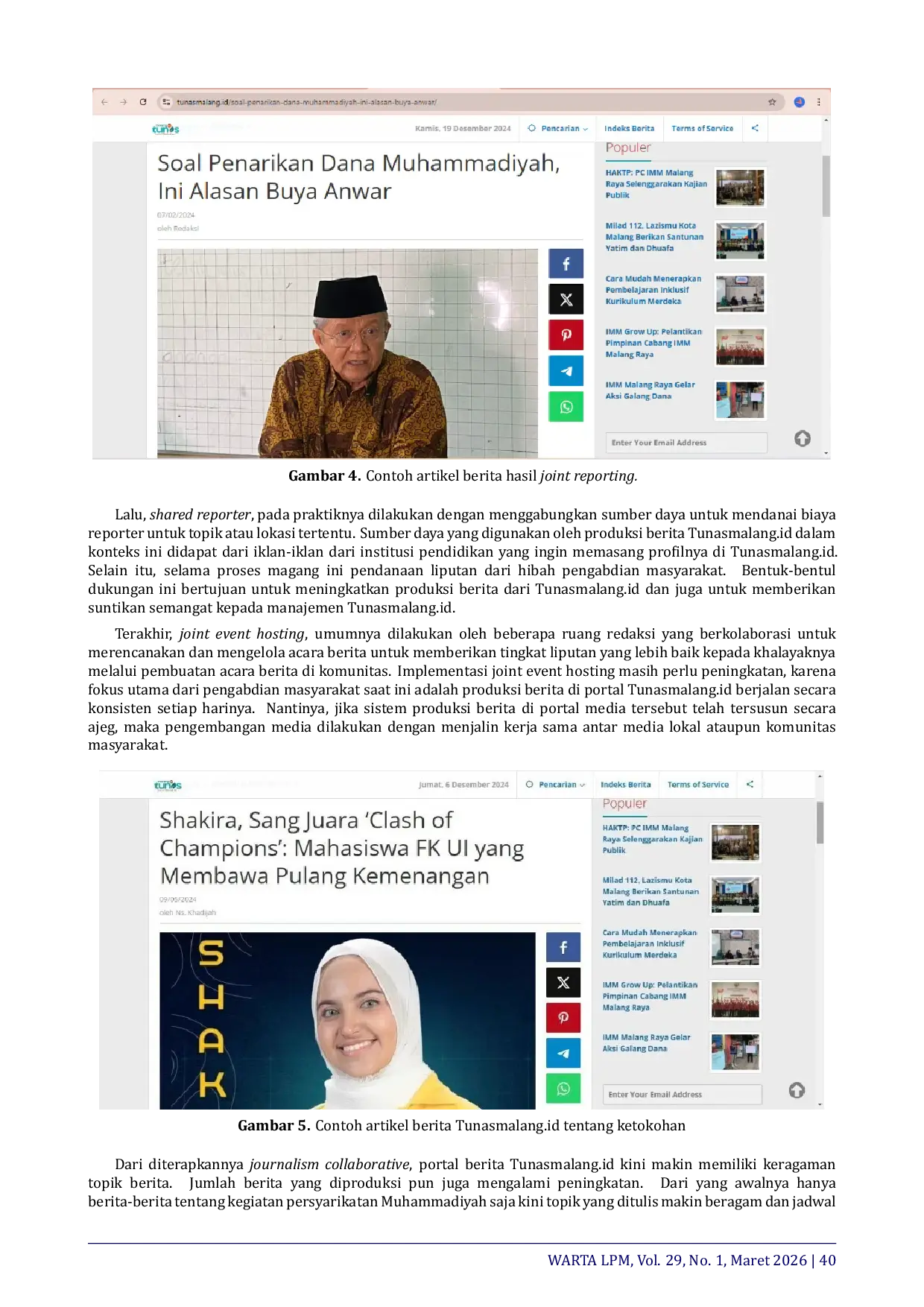 JURIS Building the Muhammadiyah Association News Portal in Malang City through Journalism Collaborative