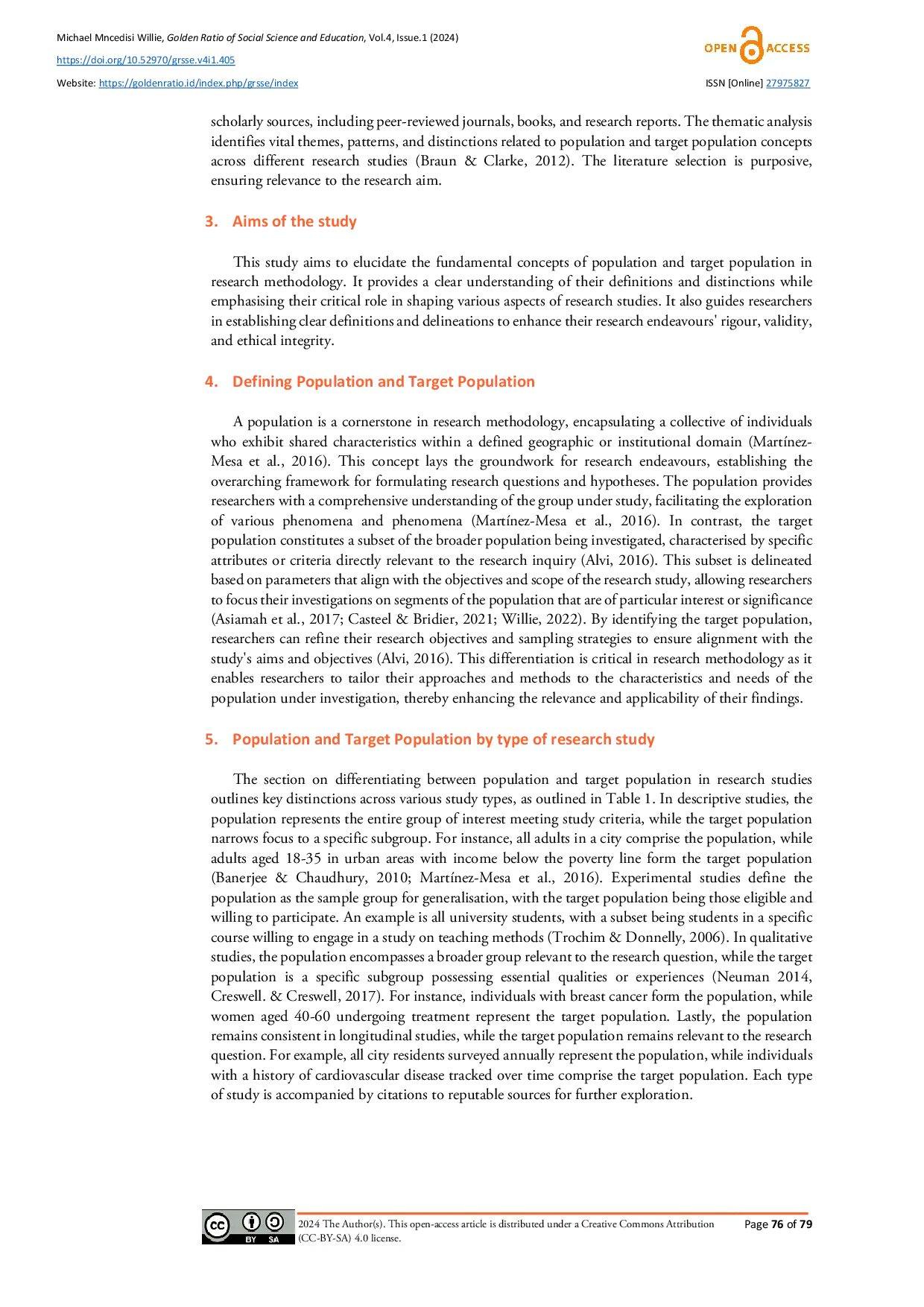 JURIS Population and Target Population in Research Methodology