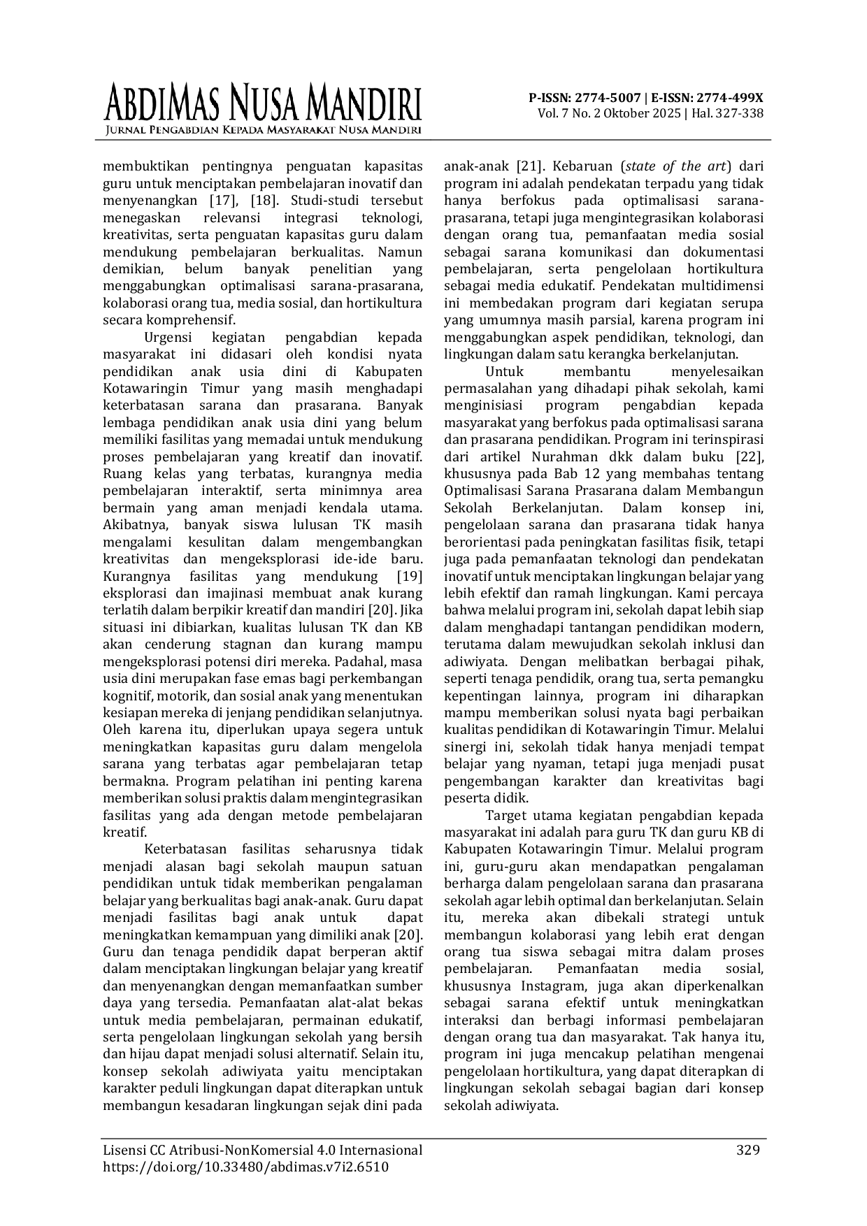 JURIS Membangun Sekolah Berkelanjutan Implementasi Optimalisasi Sarana Prasarana dalam Sekolah Inklusi dan Adiwiyata