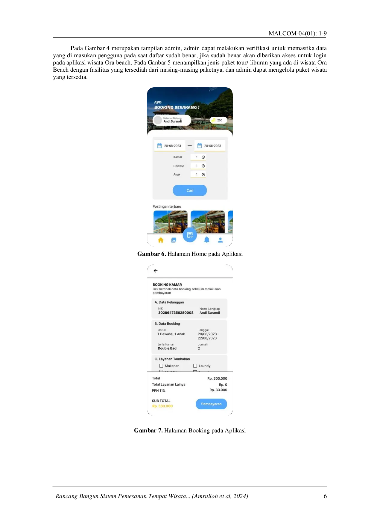 juris Rancang Bangun Sistem Pemesanan Tempat Wisata Berbasis Object Oriented Analysis and Design