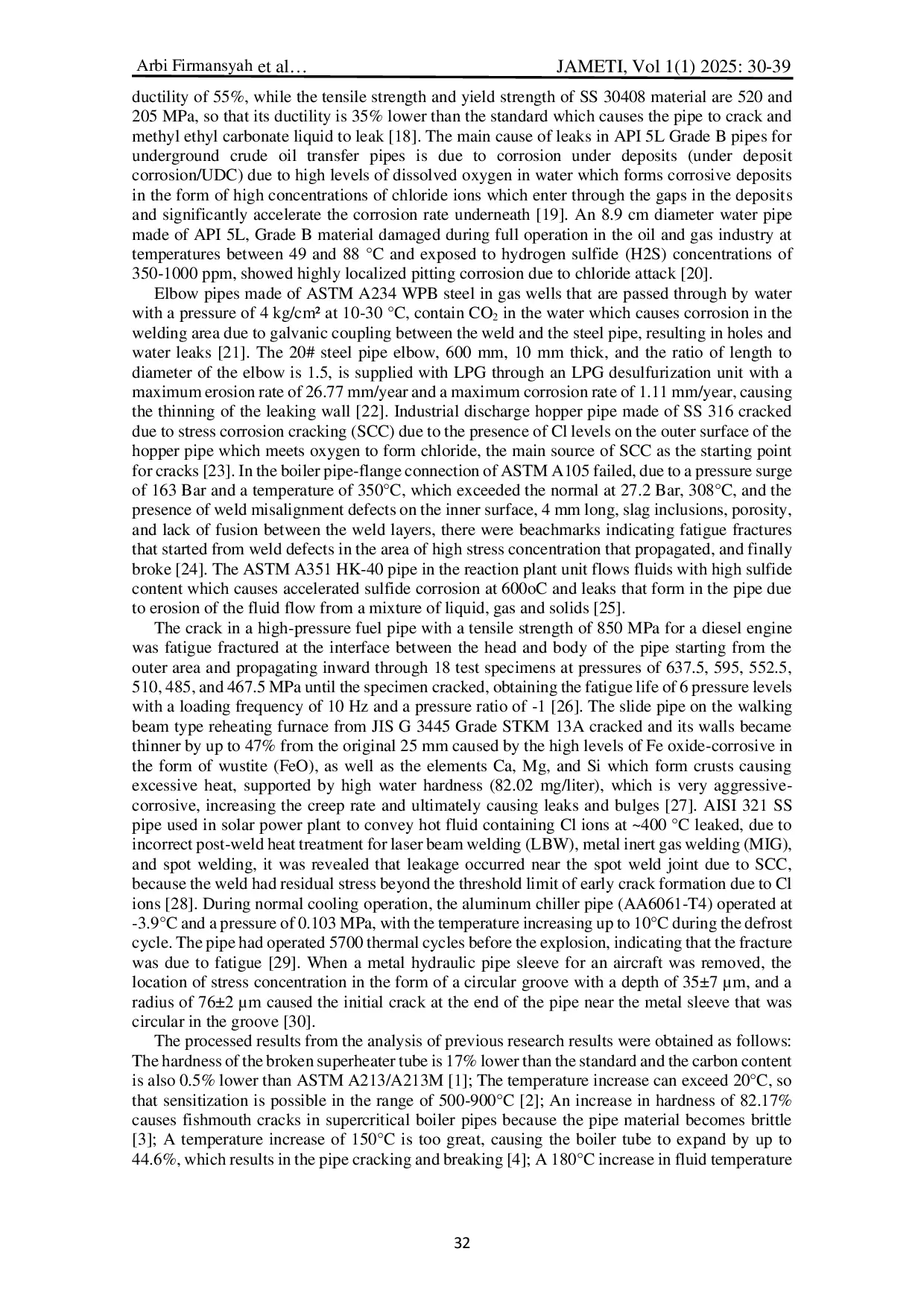 JURIS Failure Analysis Of Pipes In A Construction