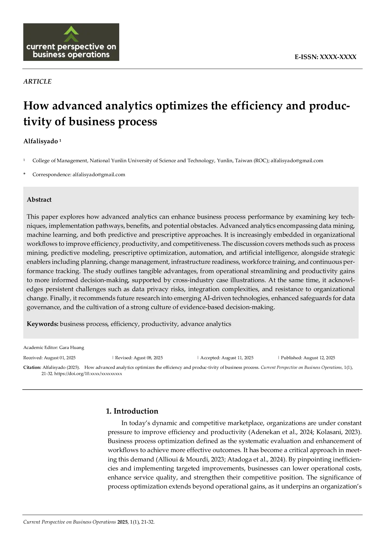 JURIS How advanced analytics optimizes the efficiency and productivity of business process