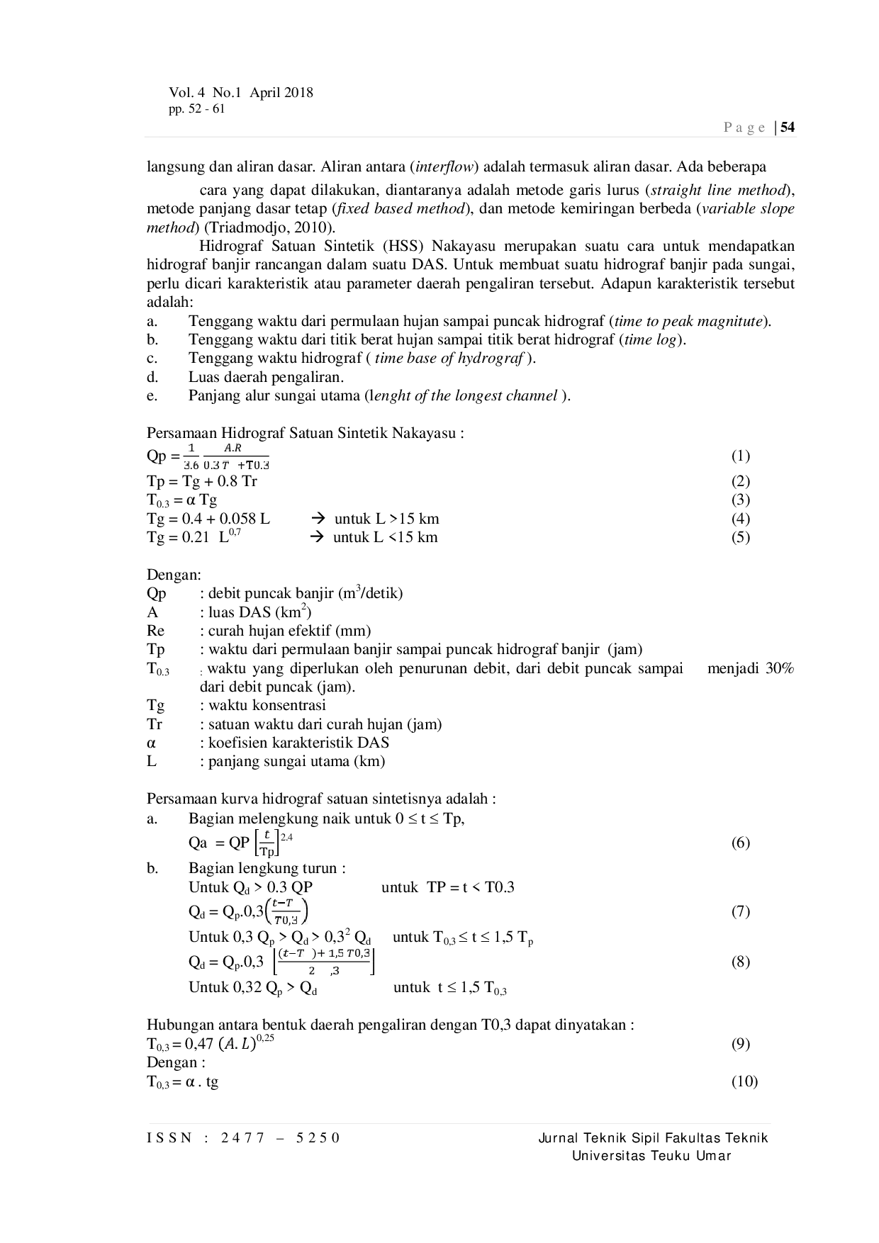 JURIS Studi Penelusuran Aliran Pada Sungai Krueng Meureubo Kecamatan Meurebo Kabupaten Aceh Barat