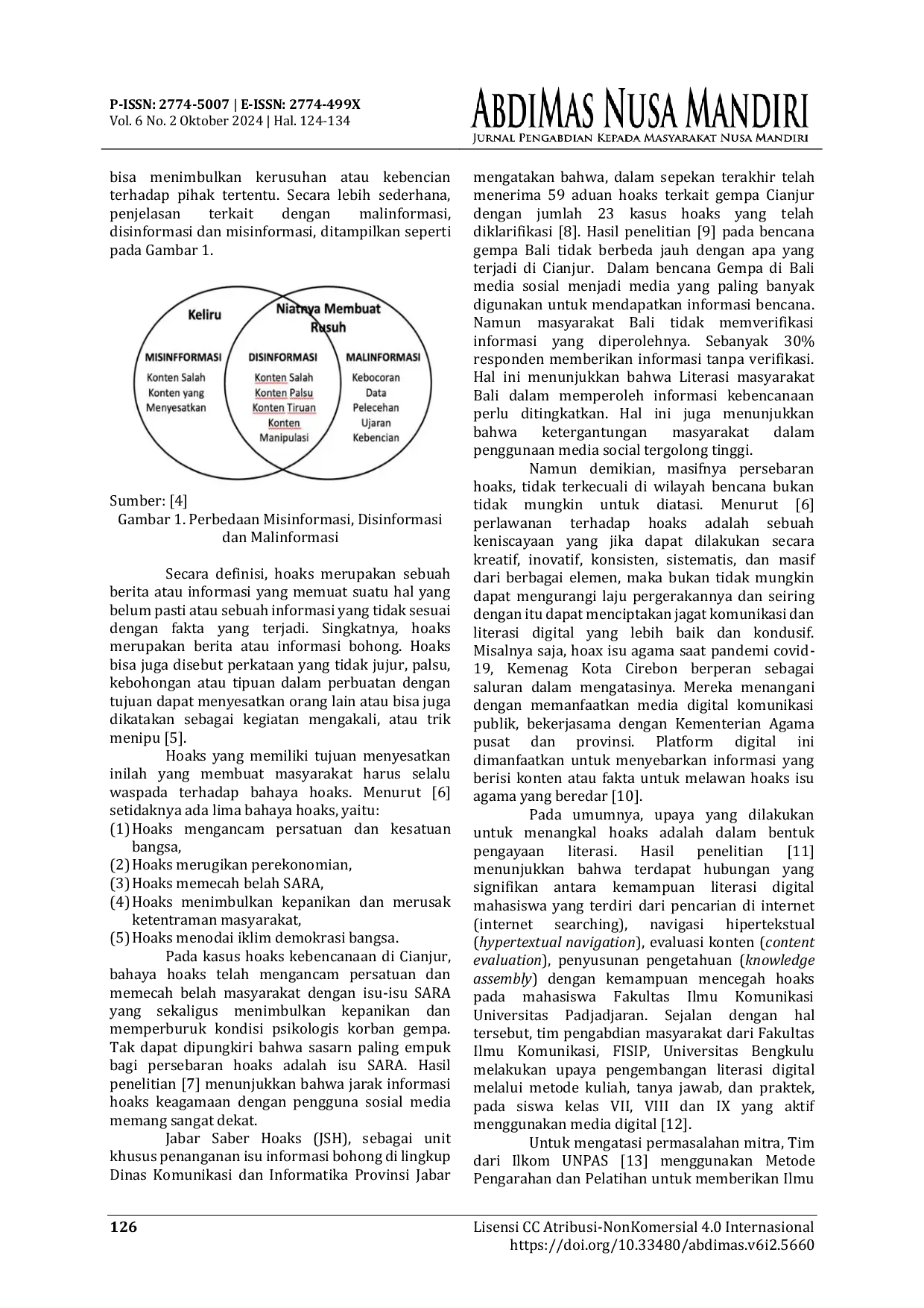 JURIS Pengembangan dan Implementasi Literasi Digital untuk Menangkal Hoaks Kebencanaan di Cianjur
