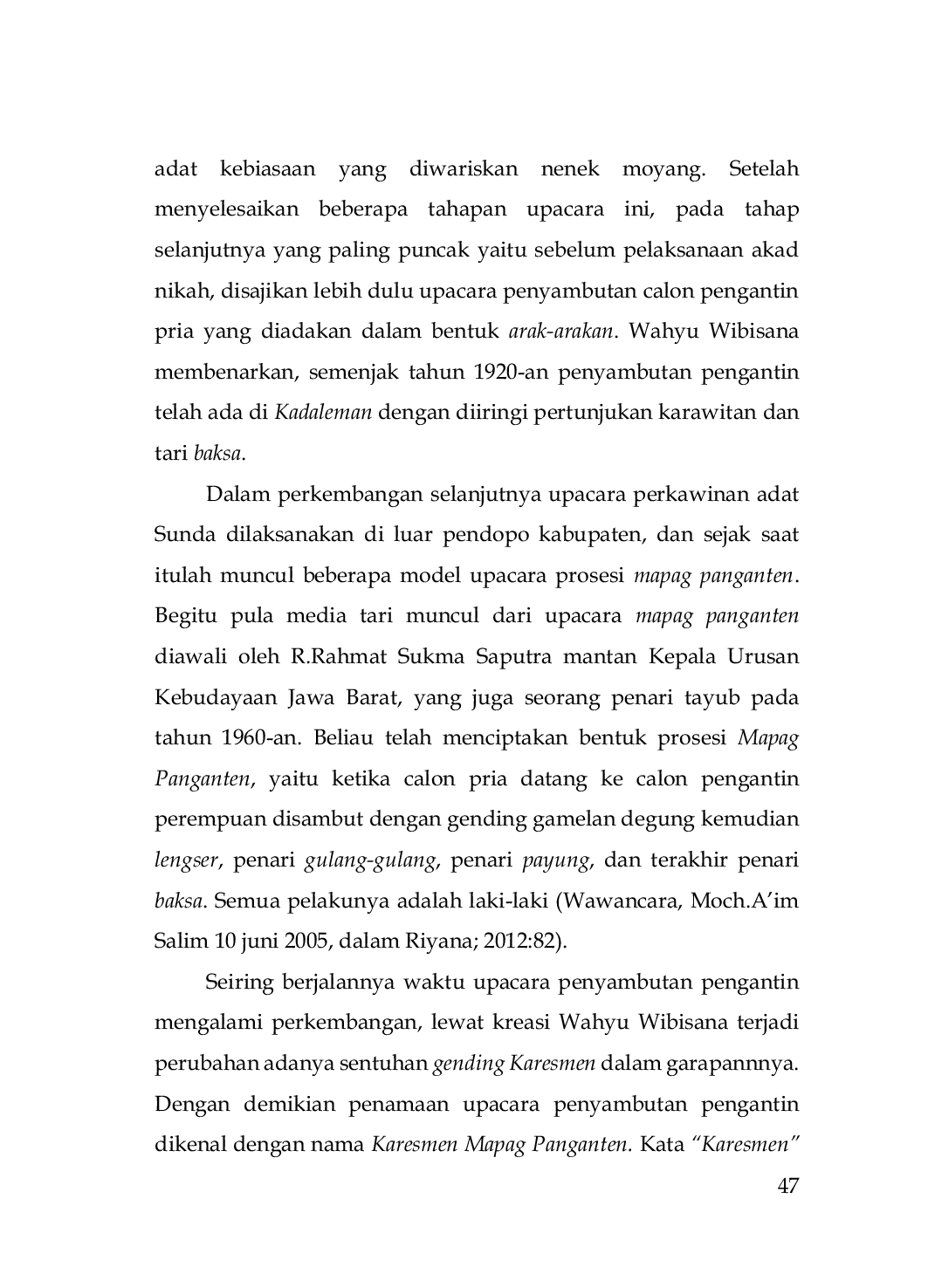 JURIS Upacara Mapag Panganten Adat Sunda Dalam Konteks Pariwisata