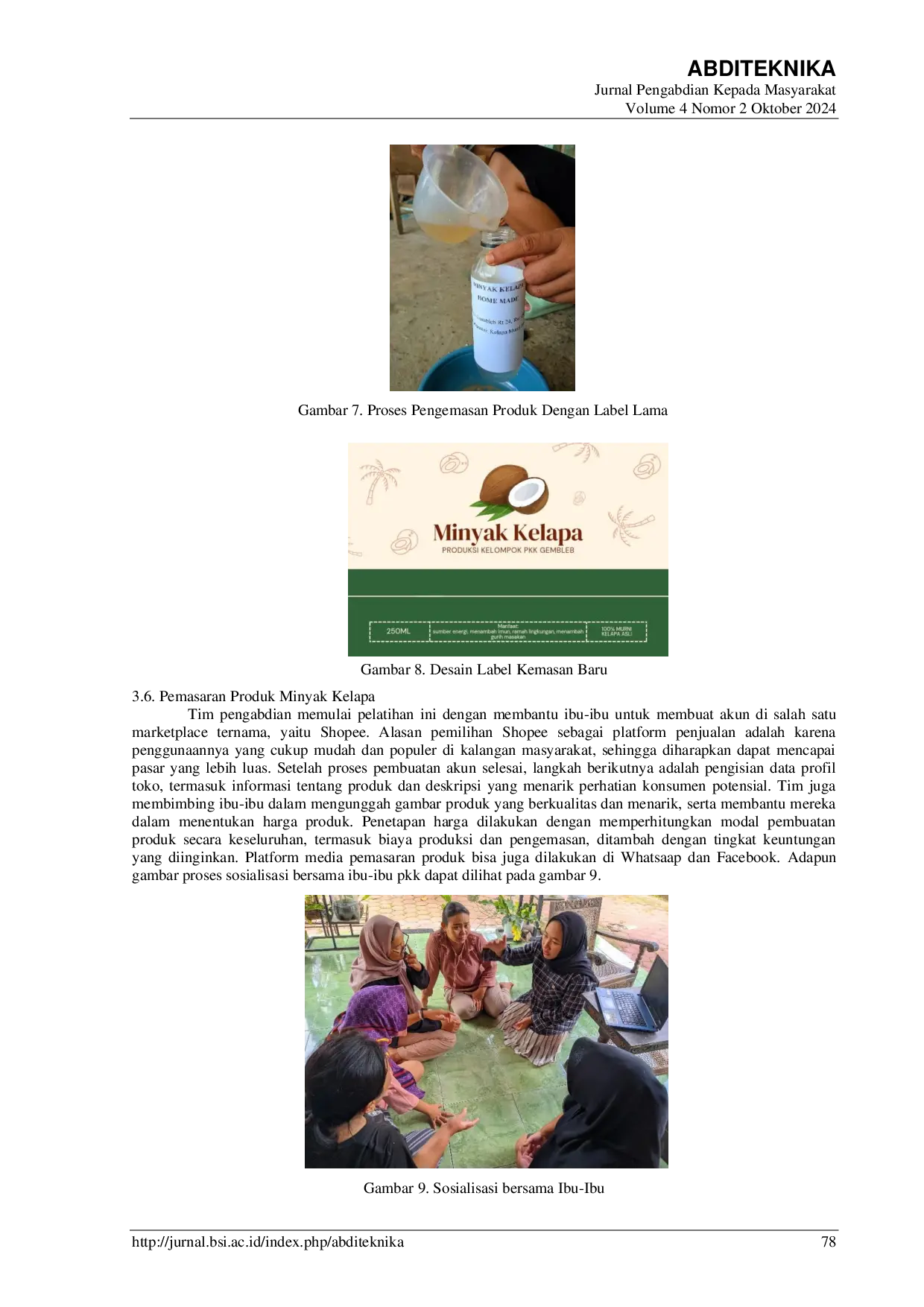 JURIS Pemberdayaan Masyarakat Melalui Inovasi Pengembangan Alat Parut Otomatis untuk Meningkatkan Efisiensi Produksi Virgin Coconut Oil di Lingkungan Pedesaan