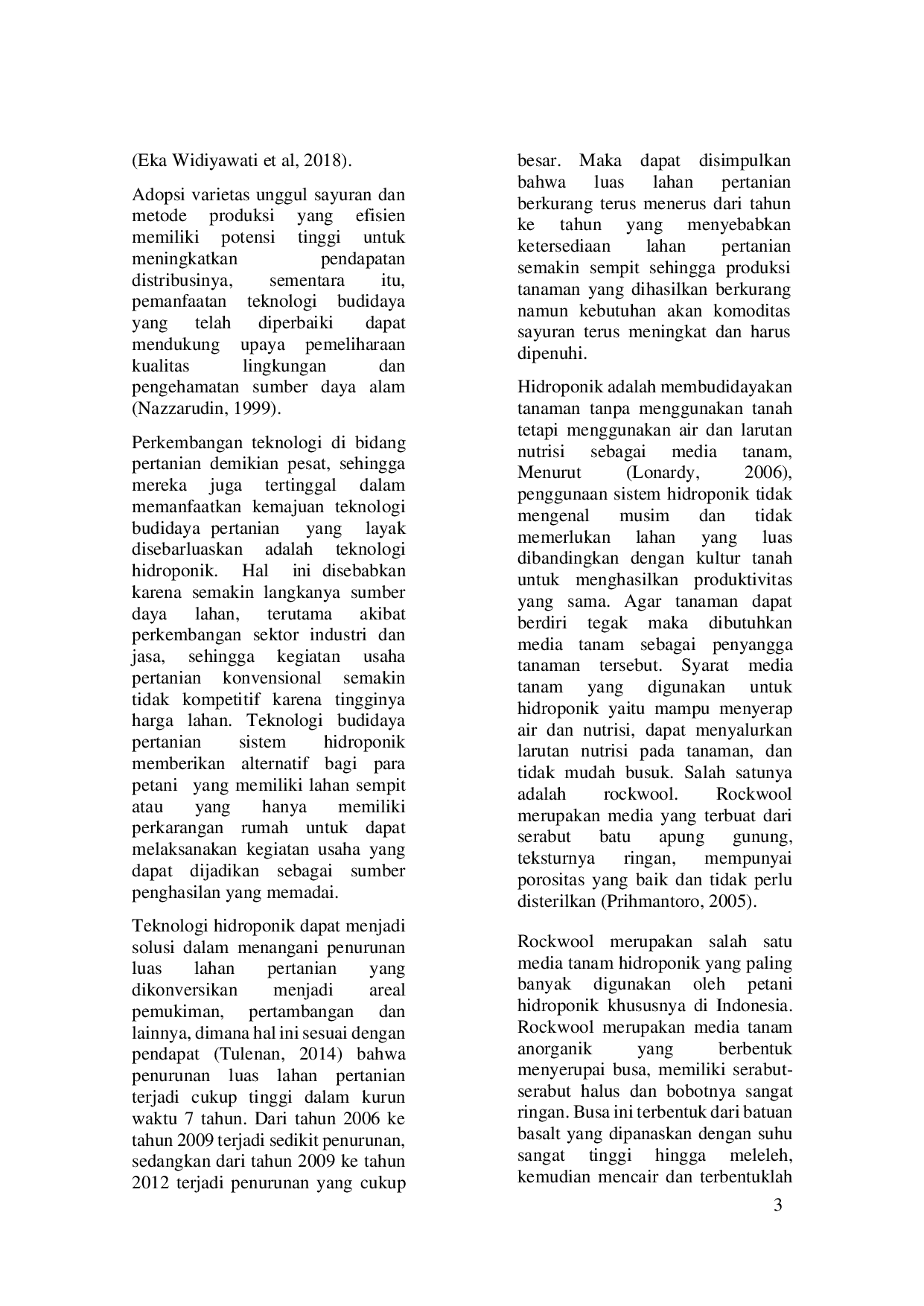 JURIS Pengaruh Konsentrasi Nutrisi AB Mix Terhadap Pertumbuhan Dan Produksi Tanaman Kangkung Ipomoea Reptans Poir Secara Hidroponik Deep Flow Technique DFT