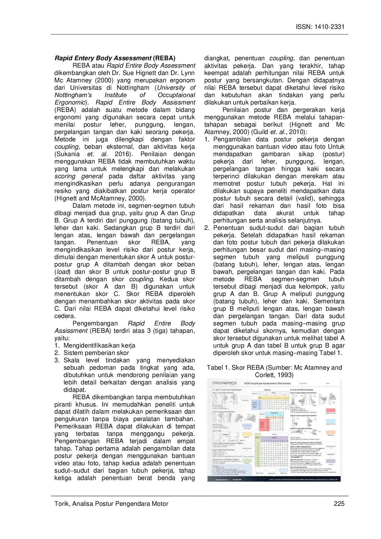 JURIS Analisa Postur Pengendara Motor Untuk Evaluasi Dimensi Bagian Tempat Dudukan