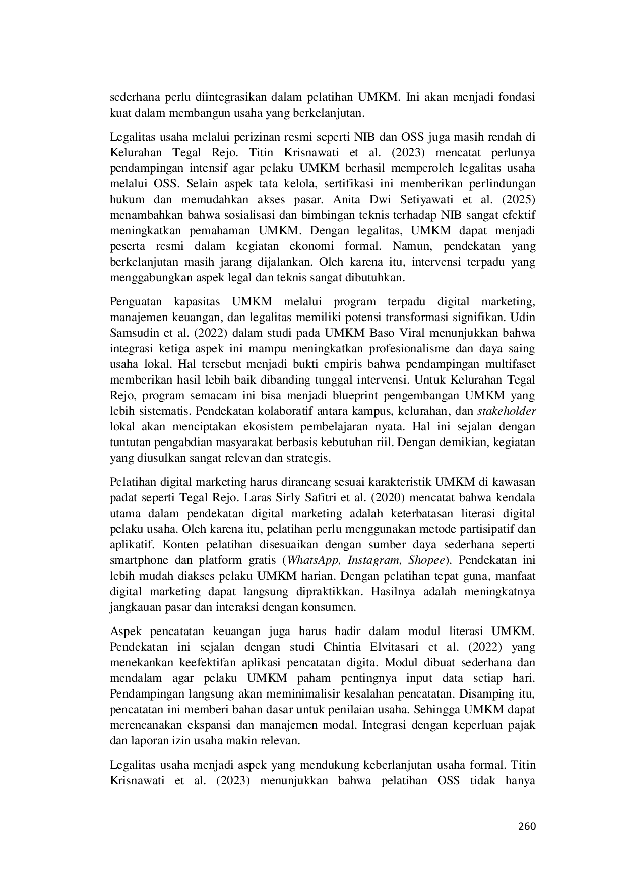 JURIS Transformasi UMKM Menuju Go Digital Strategi Pemasaran Pencatatan Keuangan Dan Kepatuhan Hukum Di Kelurahan Tegal Rejo