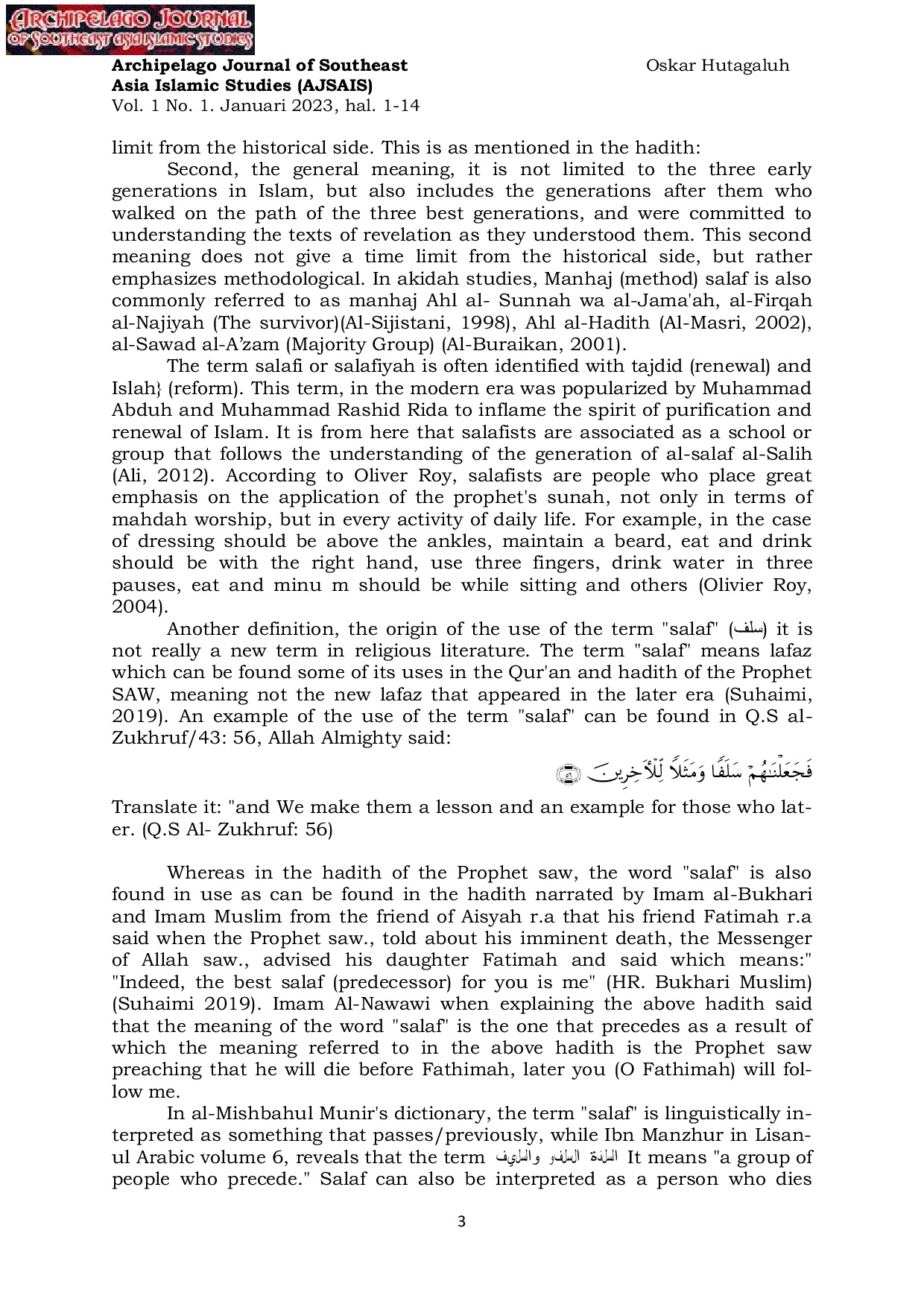 JURIS Understanding Salafi Thoughts from Debates in Communities and Solutions for Their Solutions