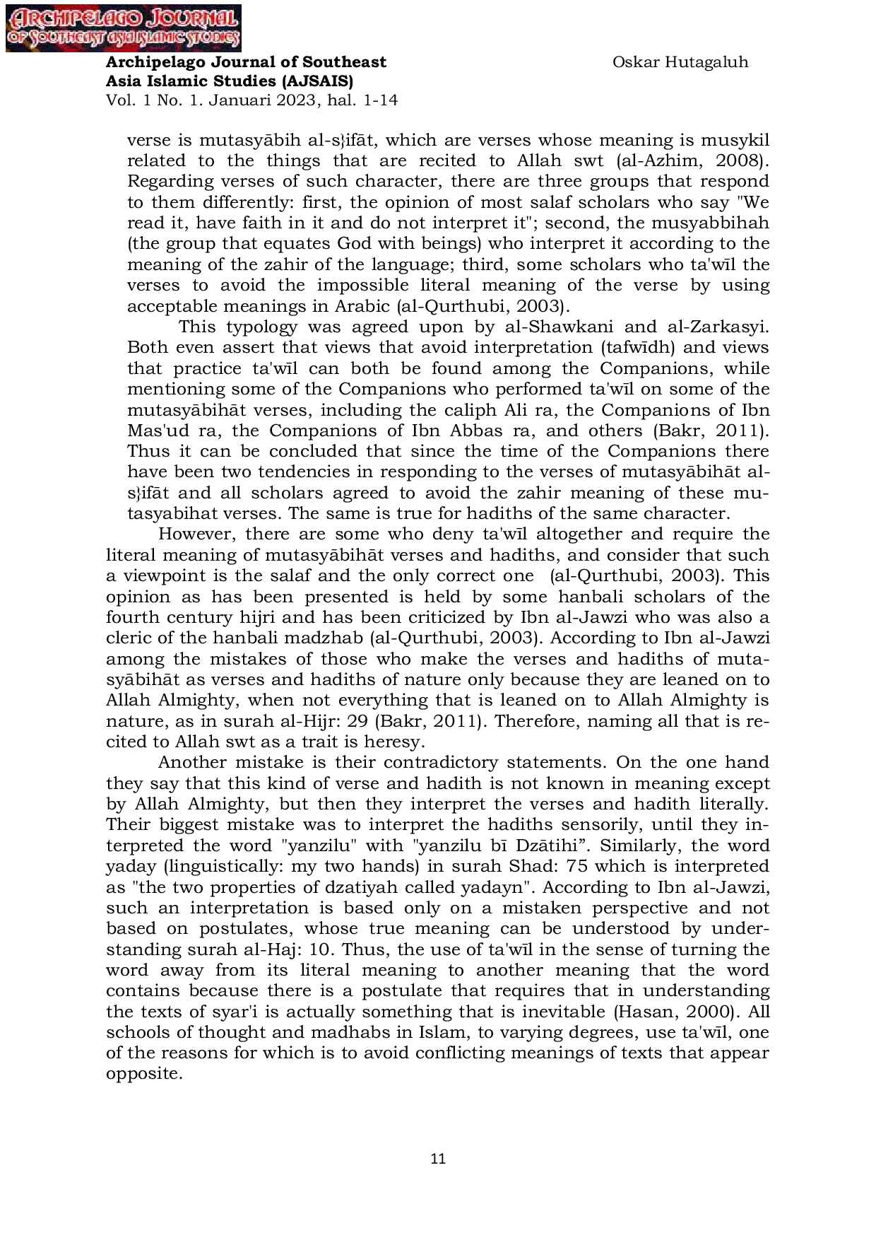 JURIS Understanding Salafi Thoughts from Debates in Communities and Solutions for Their Solutions