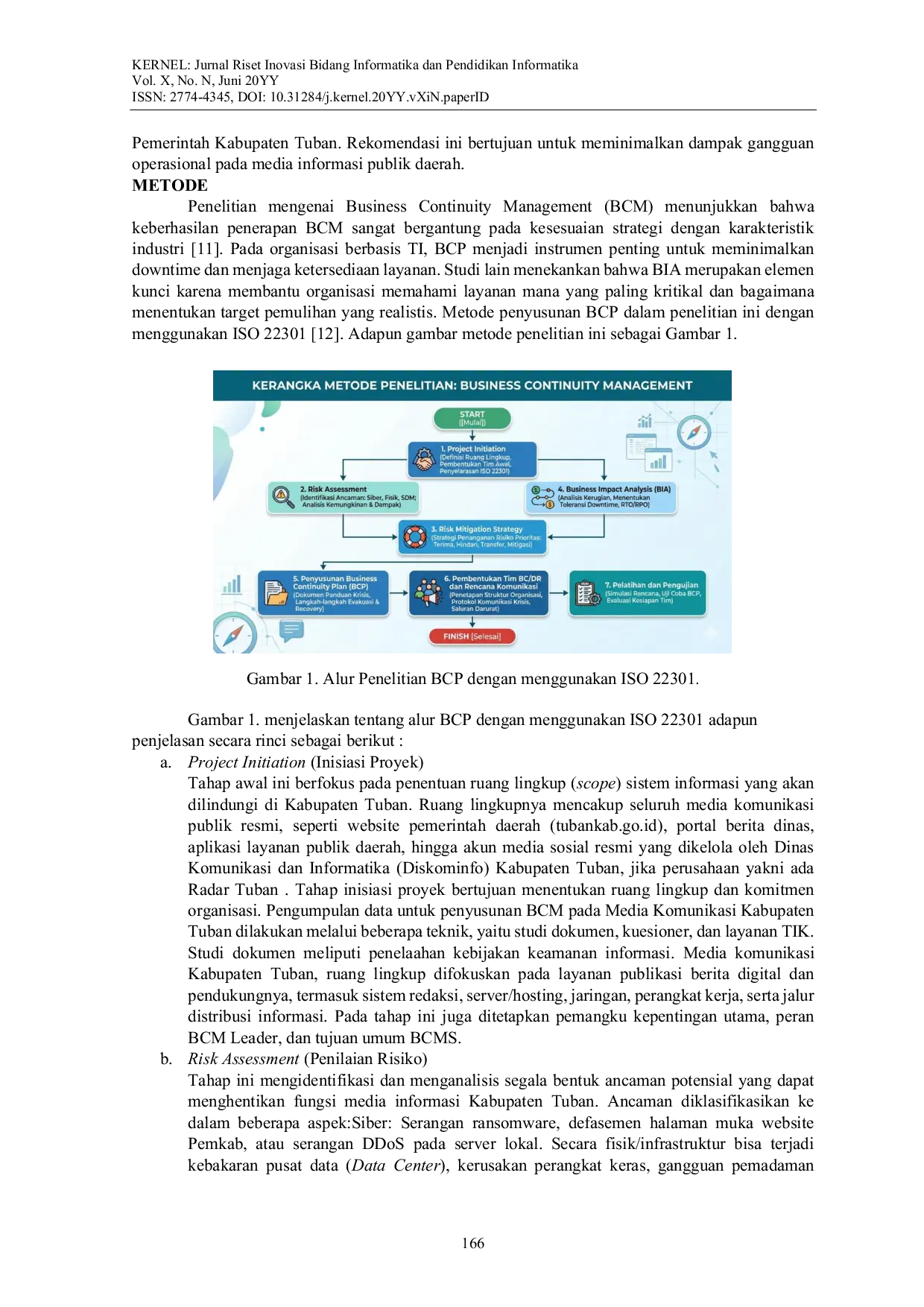 JURIS Analisis Business Continuity Management Media Informasi Kabupaten Tuban Menggunakan Standar ISO 22301