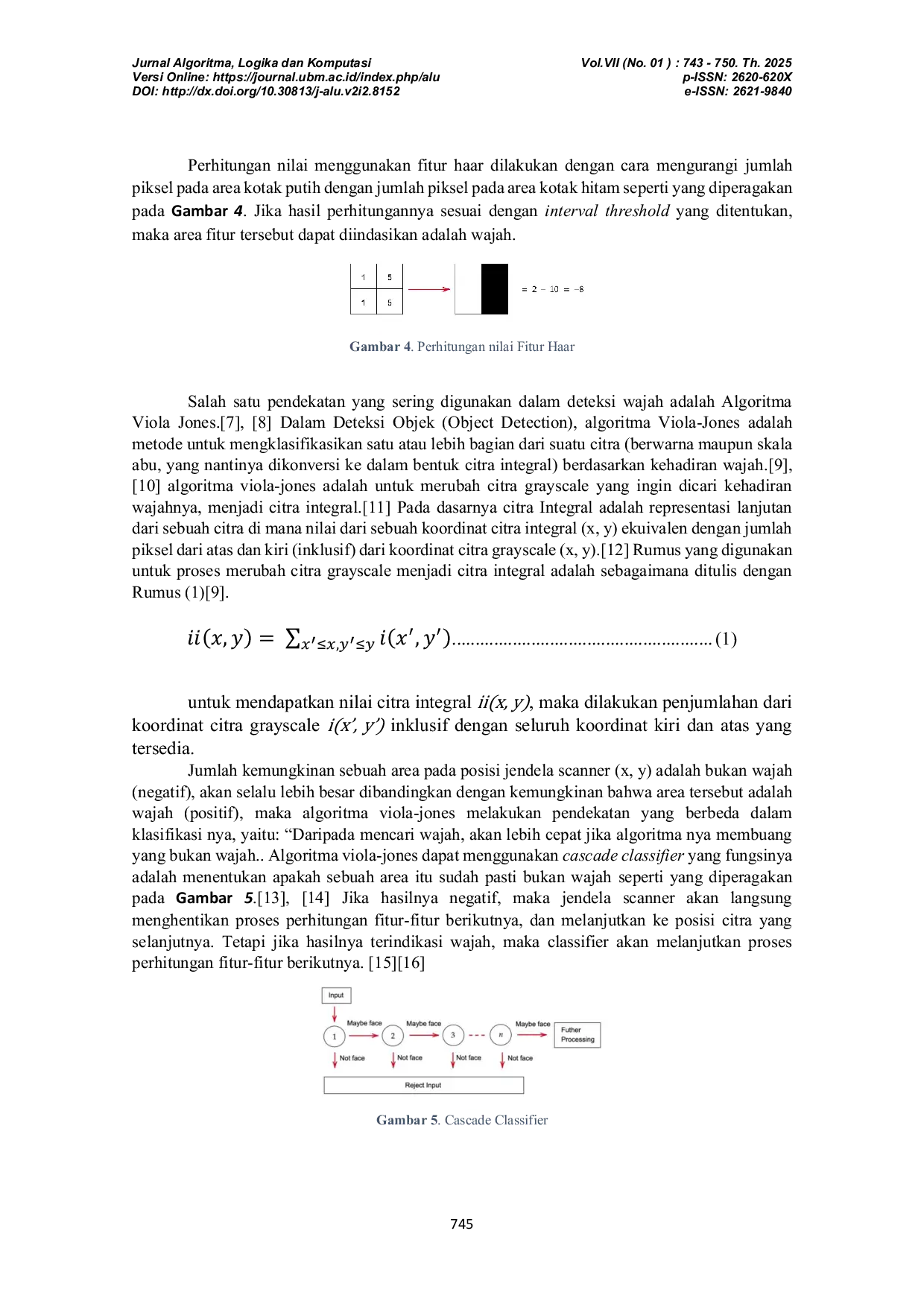 JURIS Penentuan Area Wajah Menggunakan Algoritma Viola Jones Untuk Aplikasi Manipulasi Warna Citra Digital