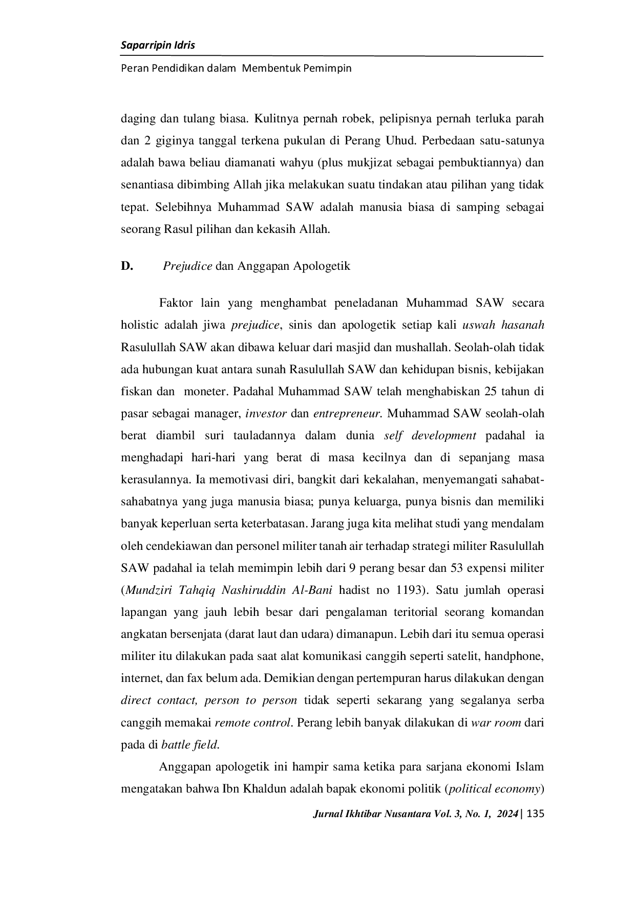 JURIS Peran Pendidikan dalam Membentuk Pemimpin Masa Depan