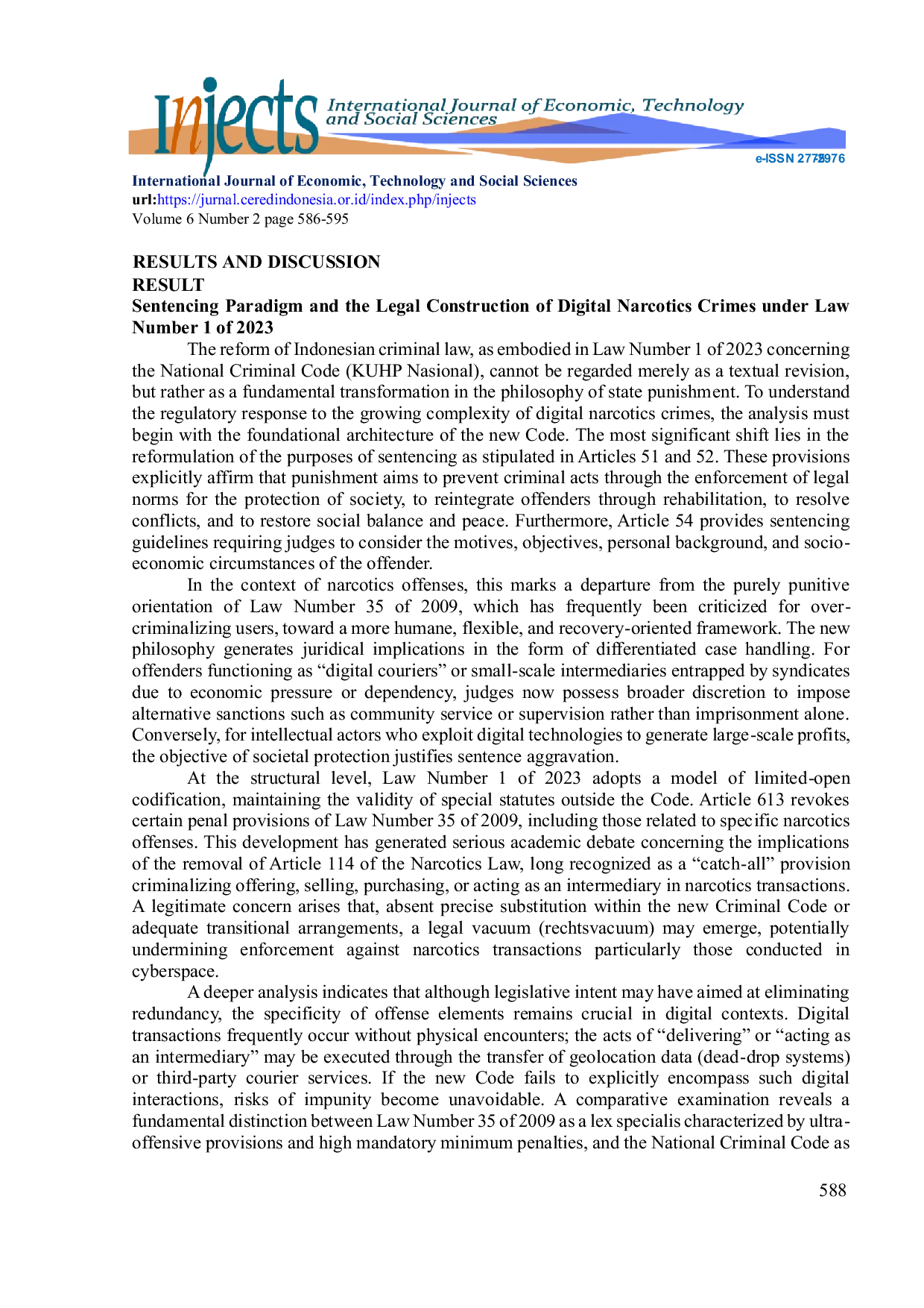 JURIS Criminal Offense of Narcotics Distribution Through Mass Media
