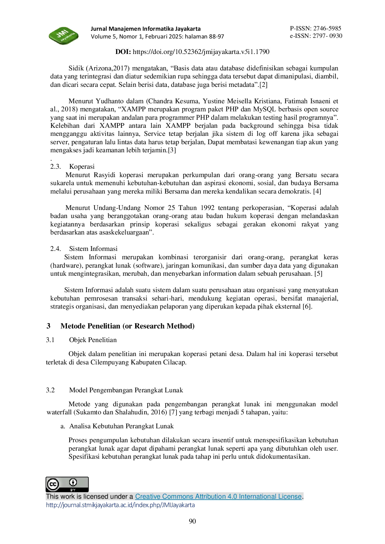 JURIS Sistem Informasi Koperasi Petani Guna Peningkatan Perekonomian di Desa Cilempuyang