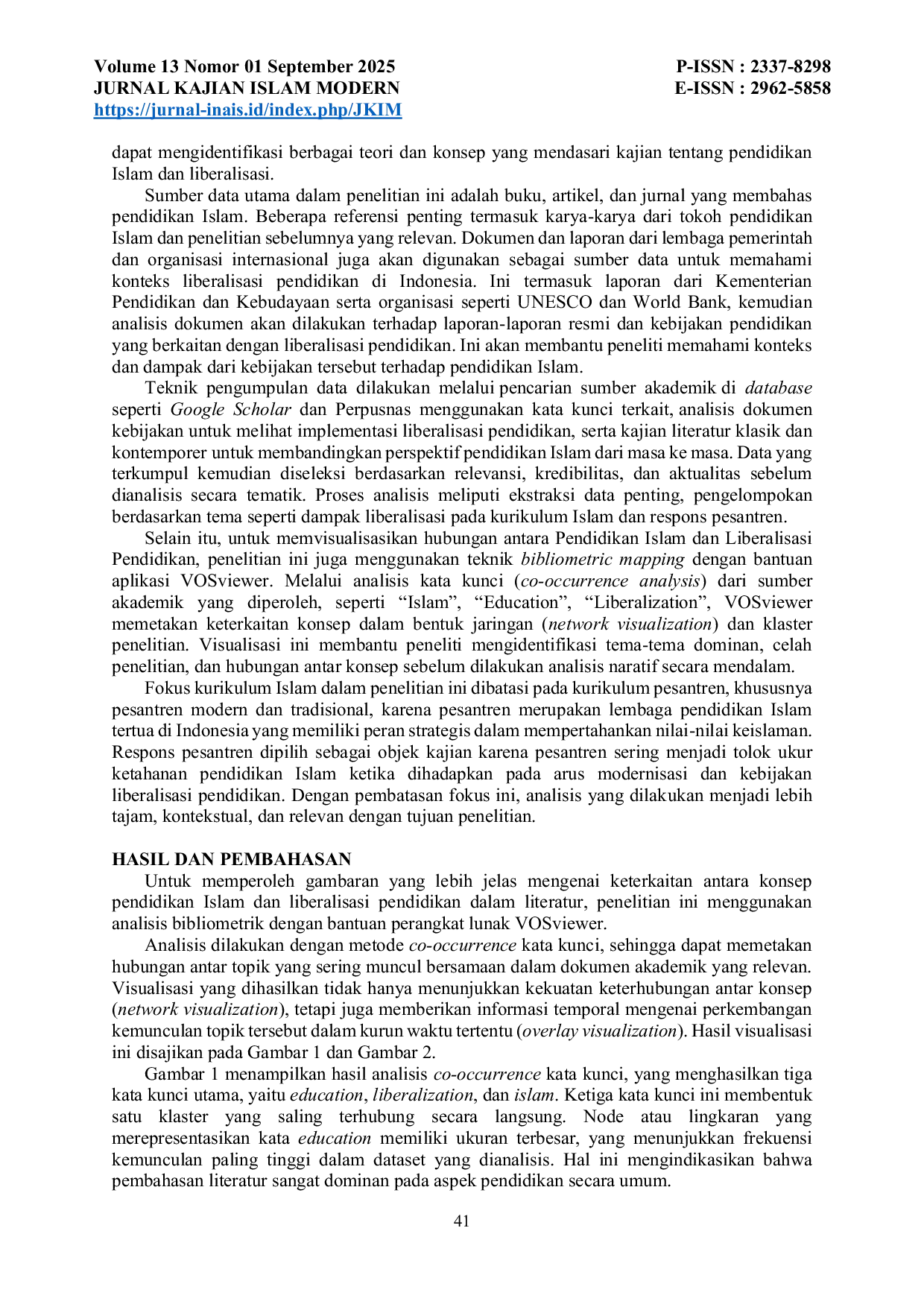 JURIS Pendidikan Islam Dan Liberalisasi Pendidikan