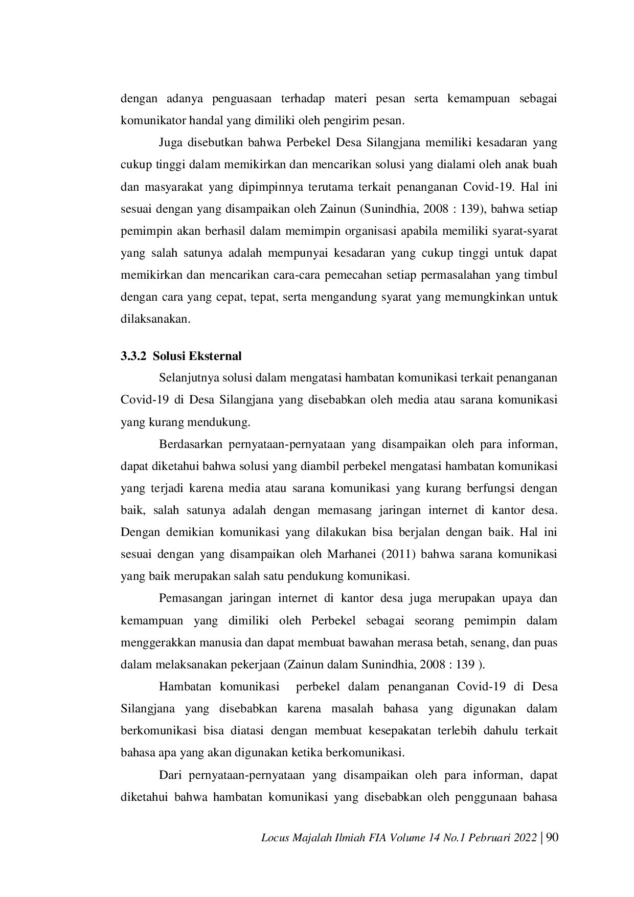 JURIS Komunikasi Perbekel Dalam Penanganan Covid 19 di Desa Silangjana Kecamatan Sukasada Kabupaten Buleleng