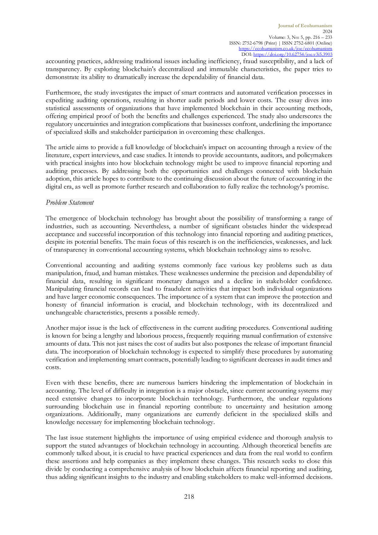 JURIS Blockchain Technology in Accounting Transforming Financial Reporting and Auditing