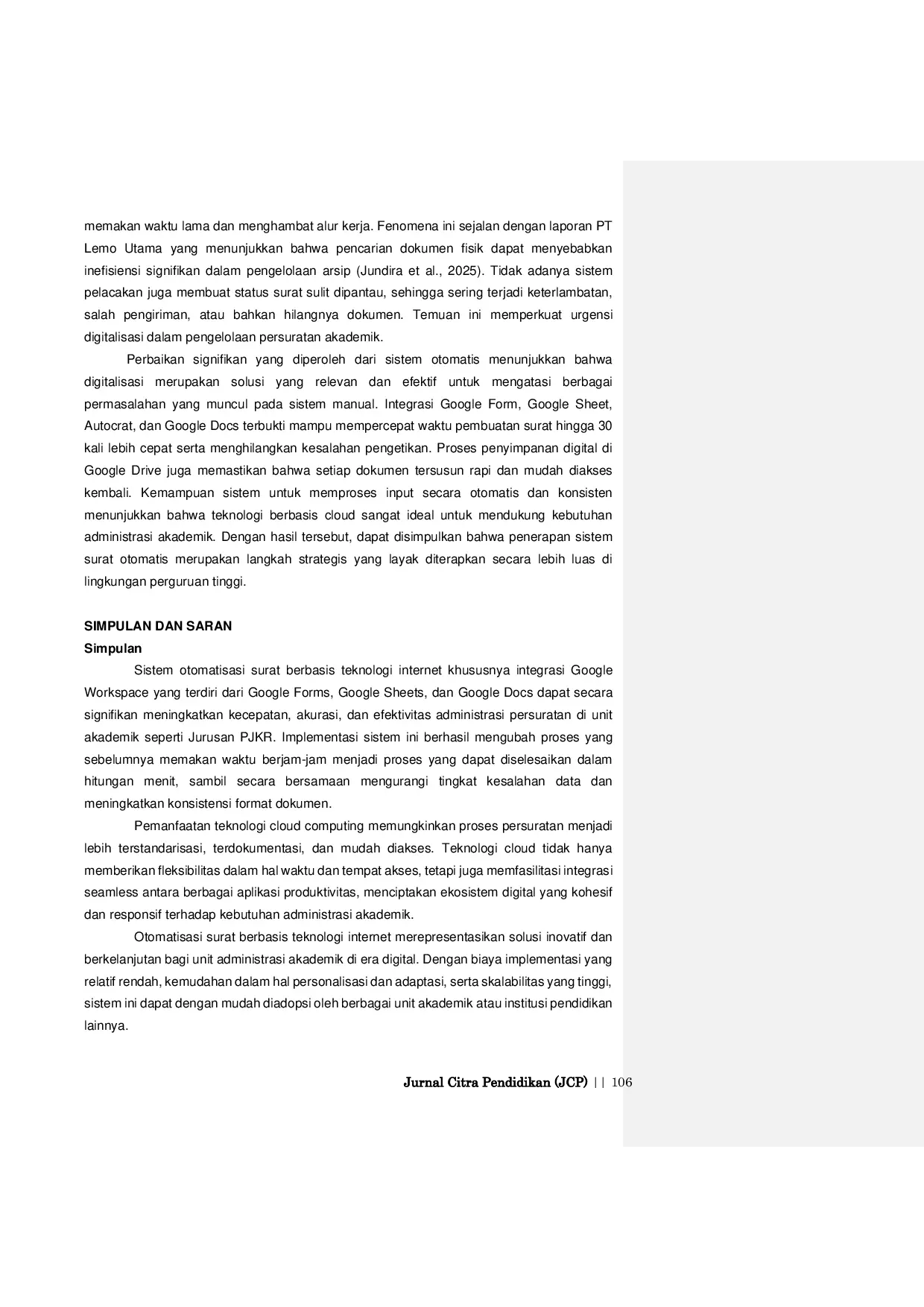 JURIS Pengembangan Teknologi Internet Dalam Administrasi Persuratan Membangun Sistem Surat Otomatis