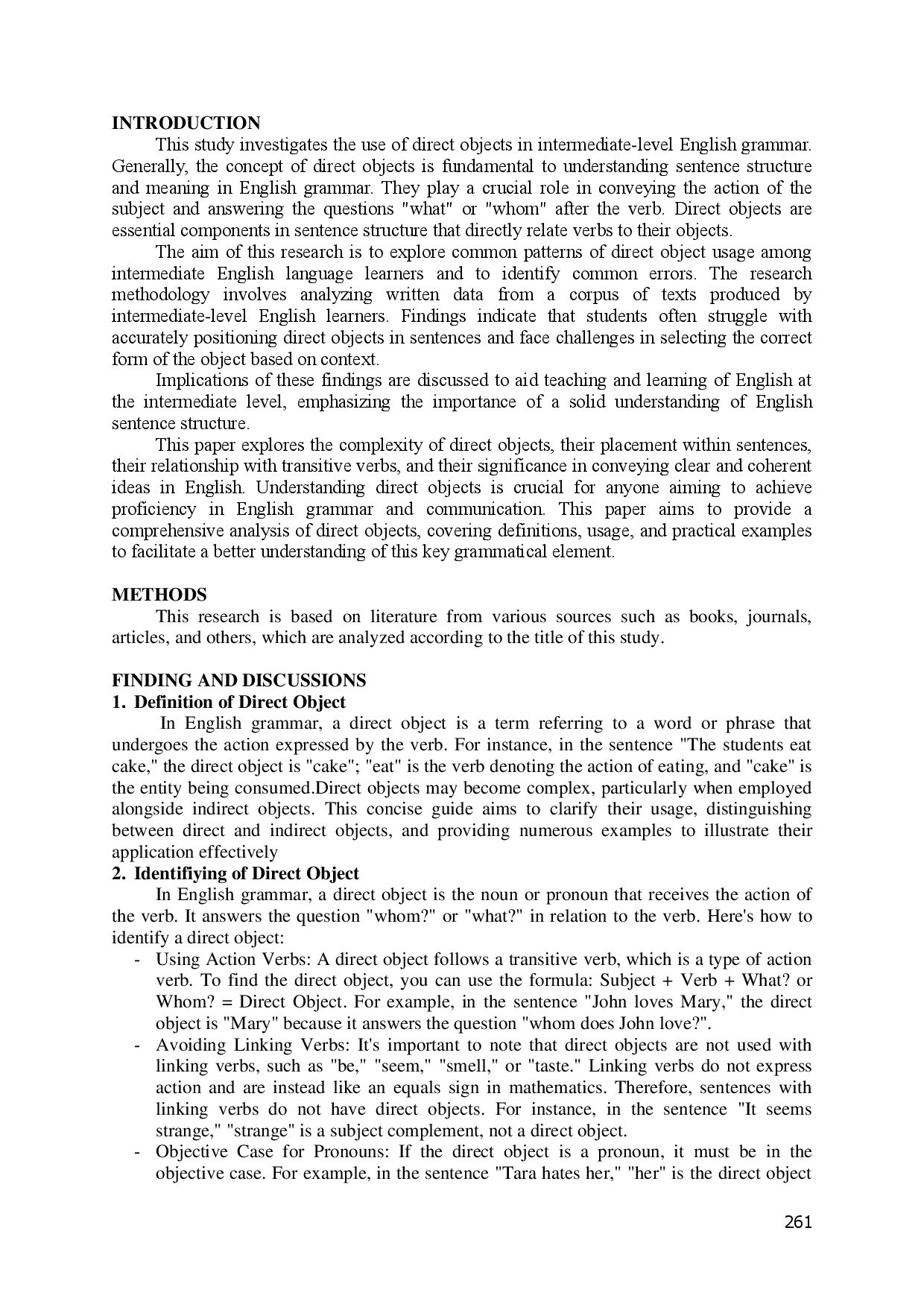 juris Comprehensive Analysis of Direct Objects Definition Identification Criteria Characteristics Types Sentence Structure and Examples