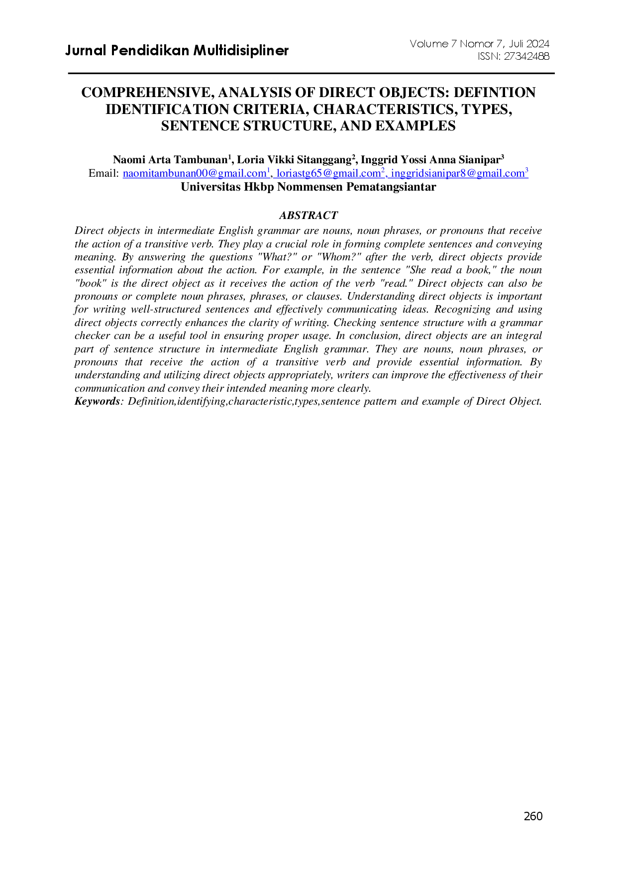 juris Comprehensive Analysis of Direct Objects Definition Identification Criteria Characteristics Types Sentence Structure and Examples