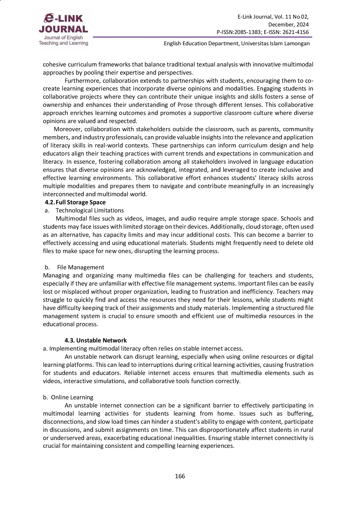 juris Investigating Students Multimodal Literacy on Prose in Language Education Course at Billfath University