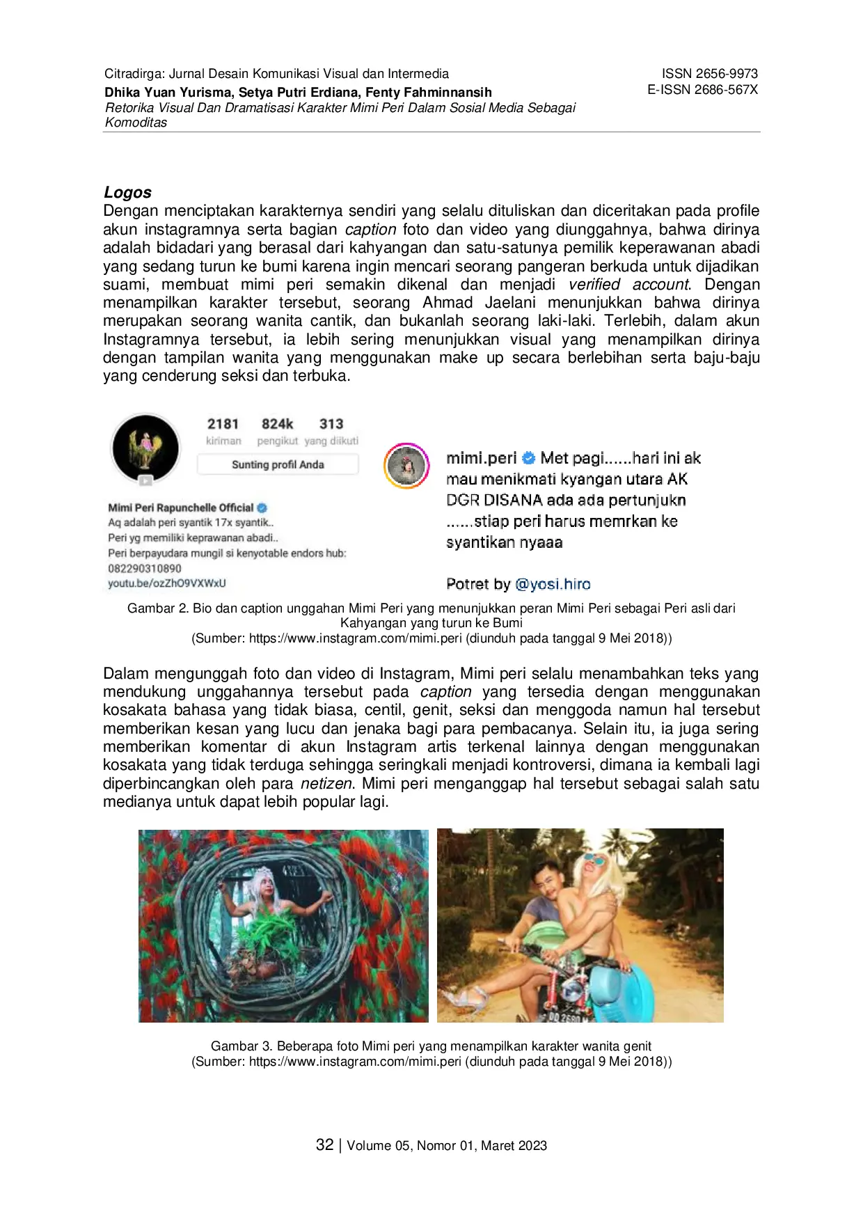 JURIS Retorika Visual dan Dramatisasi Karakter Mimi Peri dalam Sosial Media sebagai Komoditas