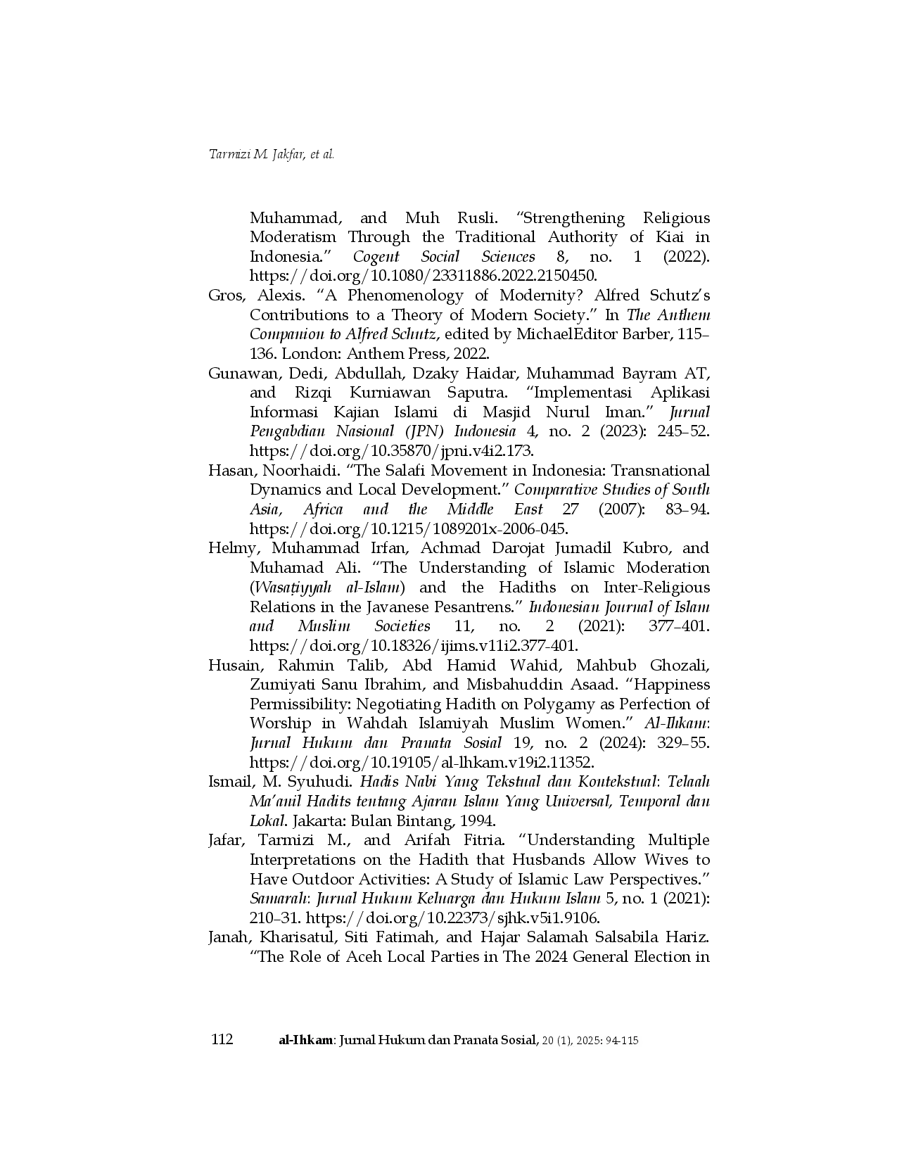 juris Efforts to Moderate Islamic Law Understanding through Hadith Studies in Aceh and West Sumatra Mosques