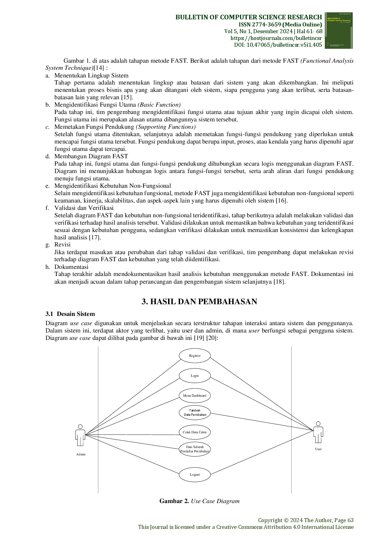 juris Analisis dan Rancangan Sistem Informasi Pendaftaran Nikah Di Kantor KUA Kecamatan Sipirok Menggunakan Metode Fast