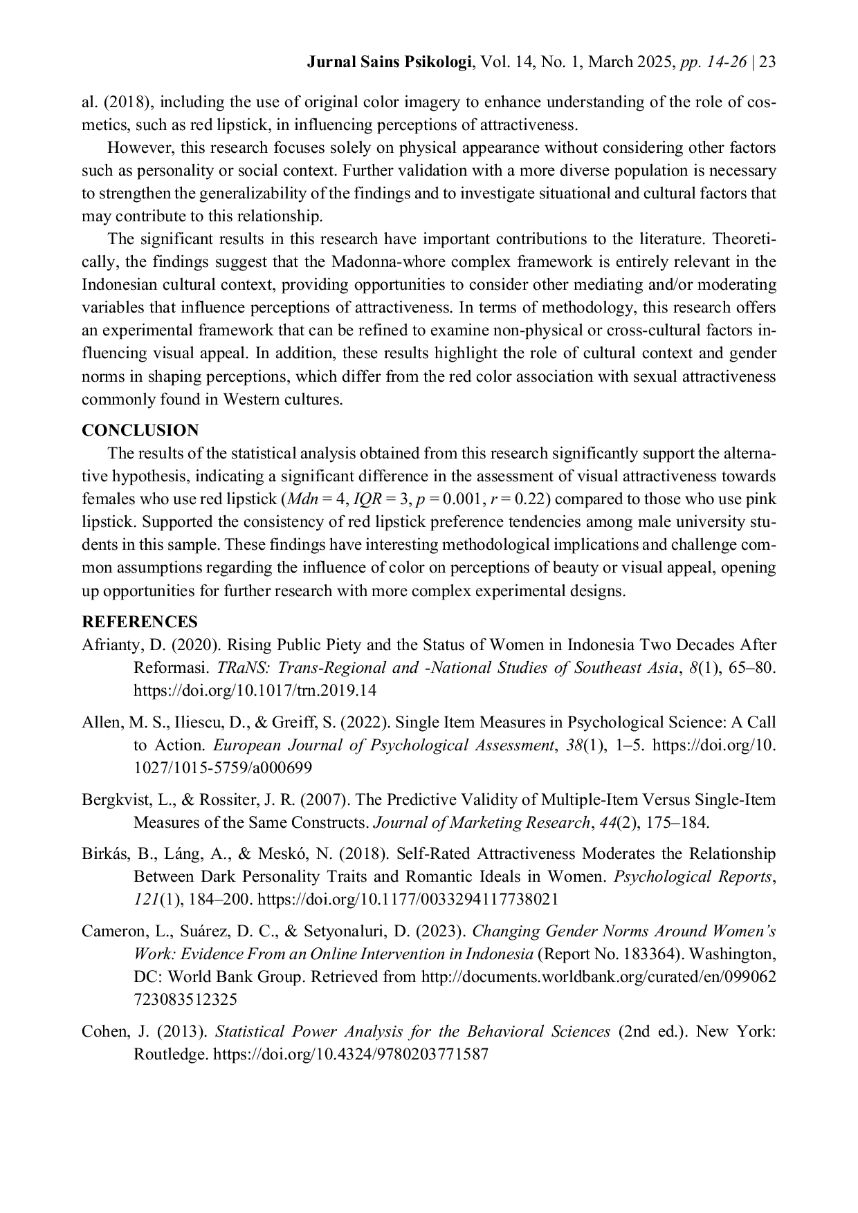 JURIS Crimson Conundrum Does Red Lipstick Truly Captivate Male University Students