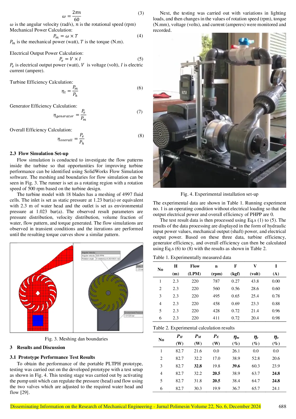 JURIS Development of Portable Pico Hydro Power Plant for Low Head Applications Using Cross Flow Turbine
