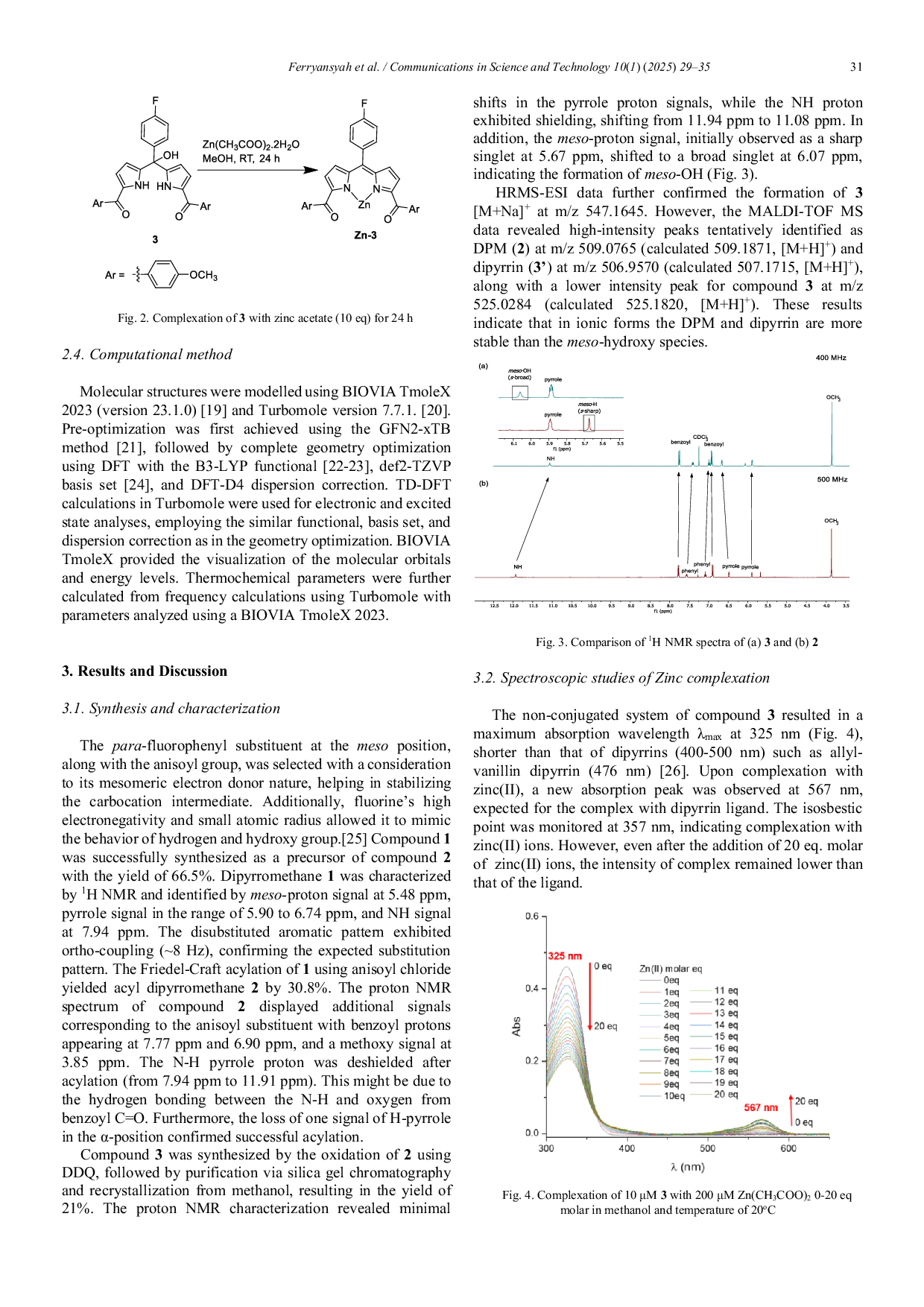 JURIS Formation and stability investigation of meso hydroxy diacyl dipyrromethane