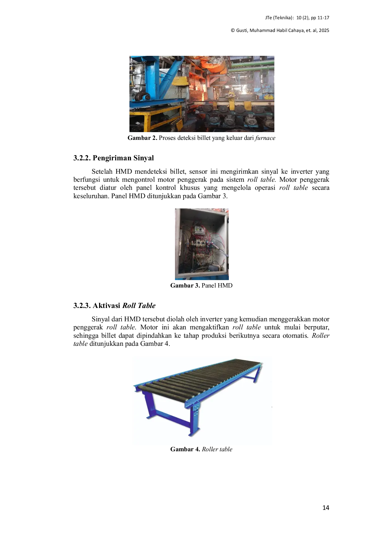 JURIS Sistem Kerja Hot Metal Detector pada Roll Table Interface Pembuatan Baja Profil PT Krakatau Baja Konstruksi