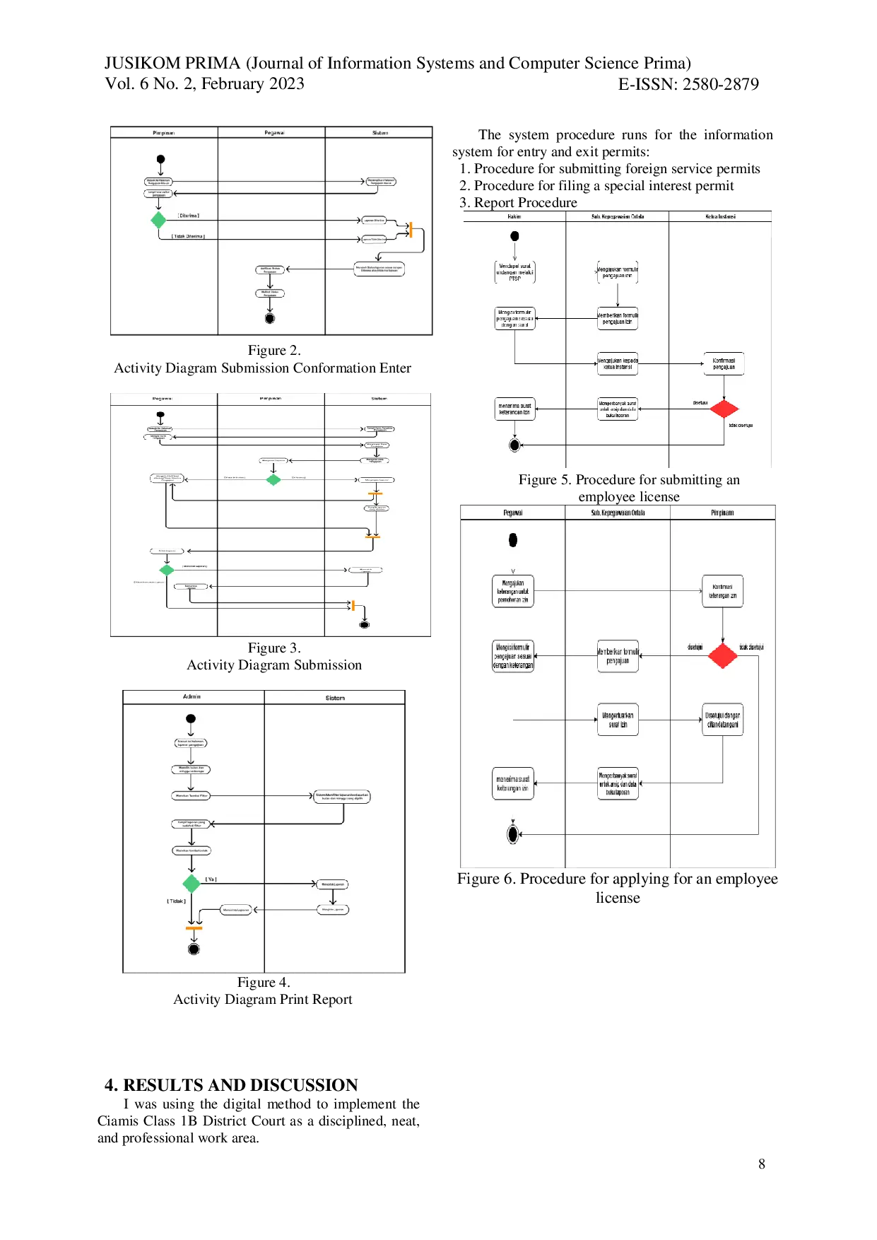 JURIS Information System for Work Exit Permit at Ciamis State Court