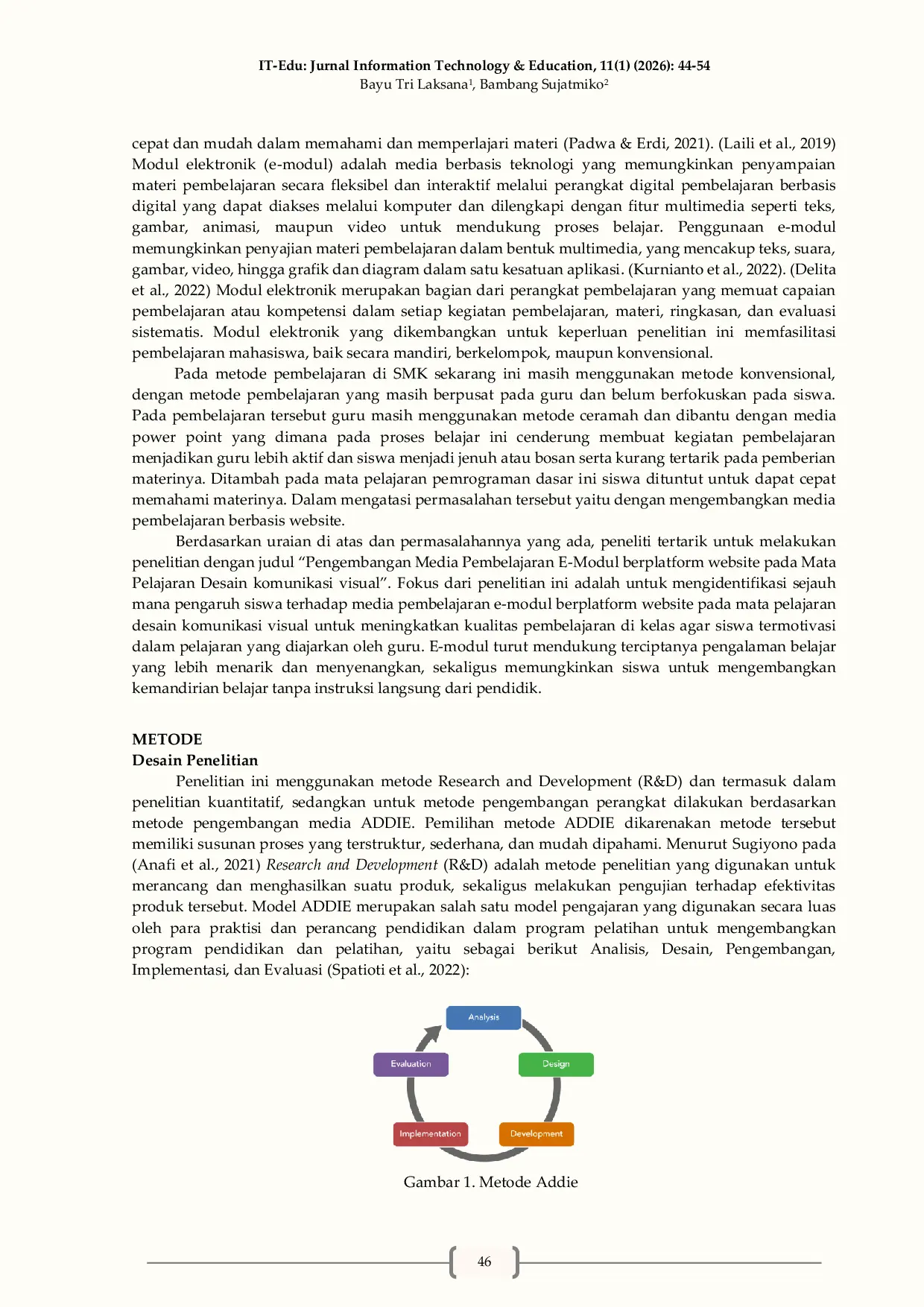 JURIS Pengembangan Media Pembelajaran E Modul Berplatform Website Pada Mata Pelajaran DKV Studi Kasus SMKN 1 Driyorejo