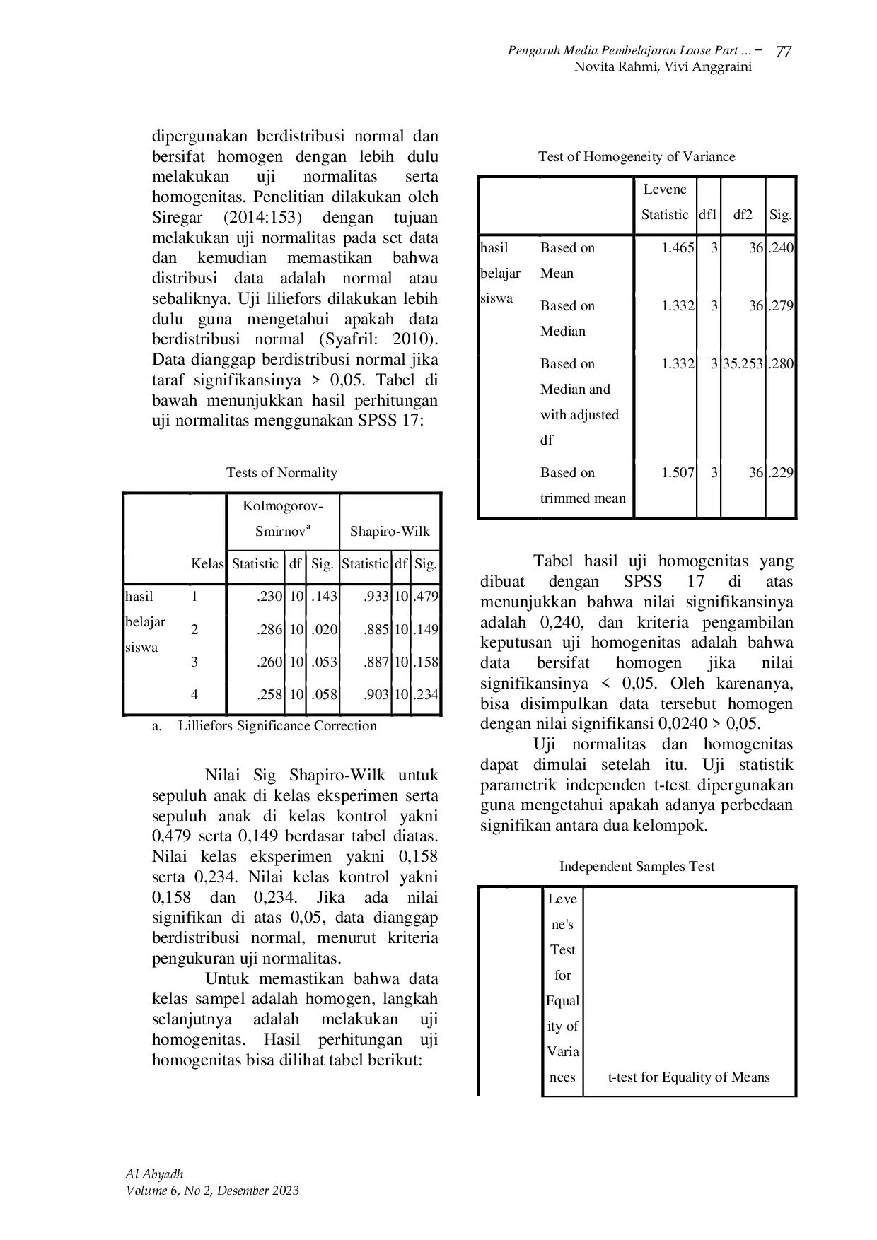 JURIS Pengaruh Media Pembelajaran Loose Parts Terhadap Perkembangan Emosional Anak Di Taman Kanak Kanak Angkasa Lanud Padang