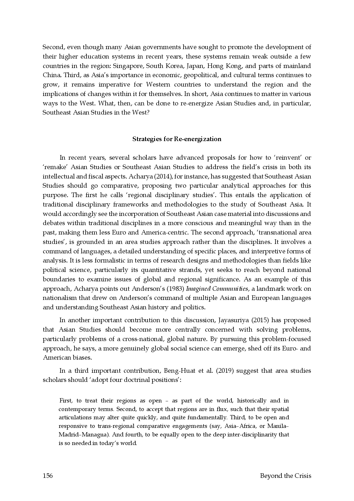 juris Beyond the Crisis Re energizing Southeast Asian Studies