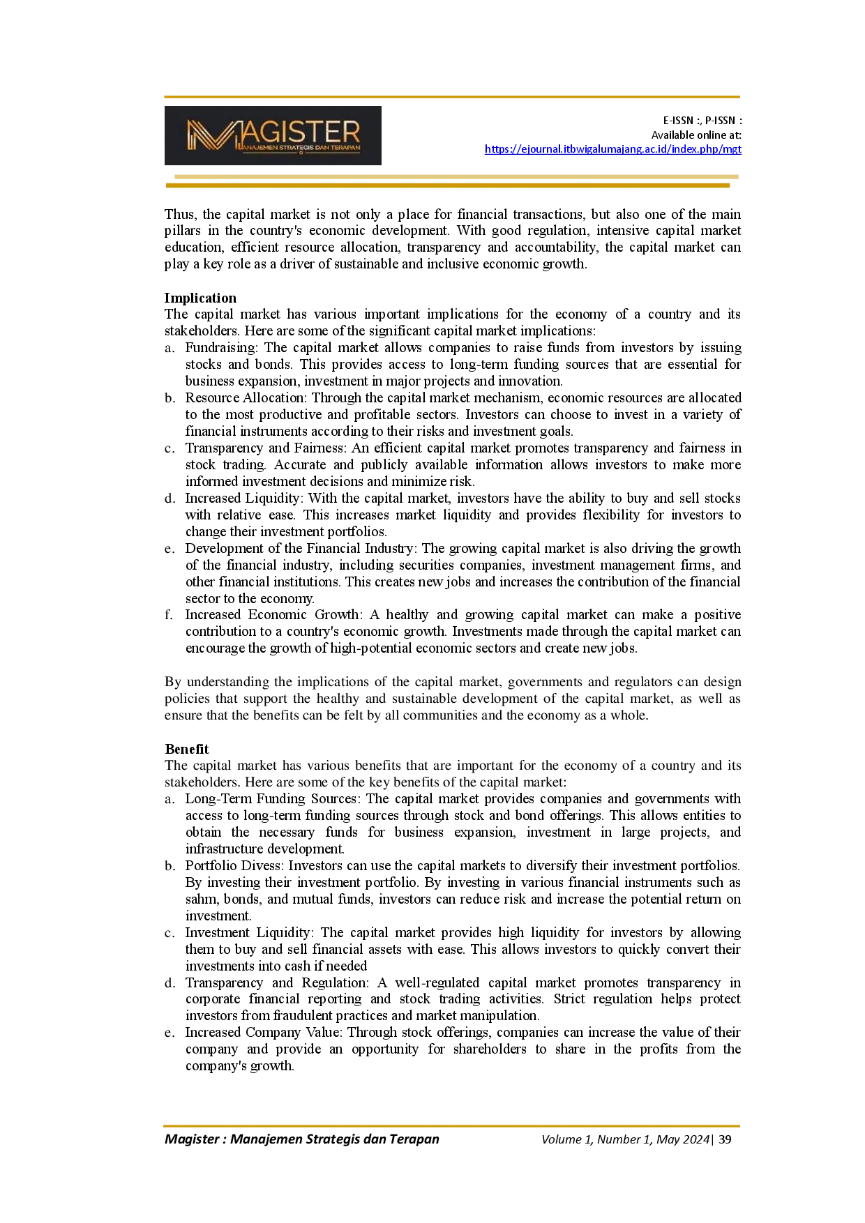 juris An in Depth Understanding of Capital Market Theory a Literature Review in the Context of Financial Management