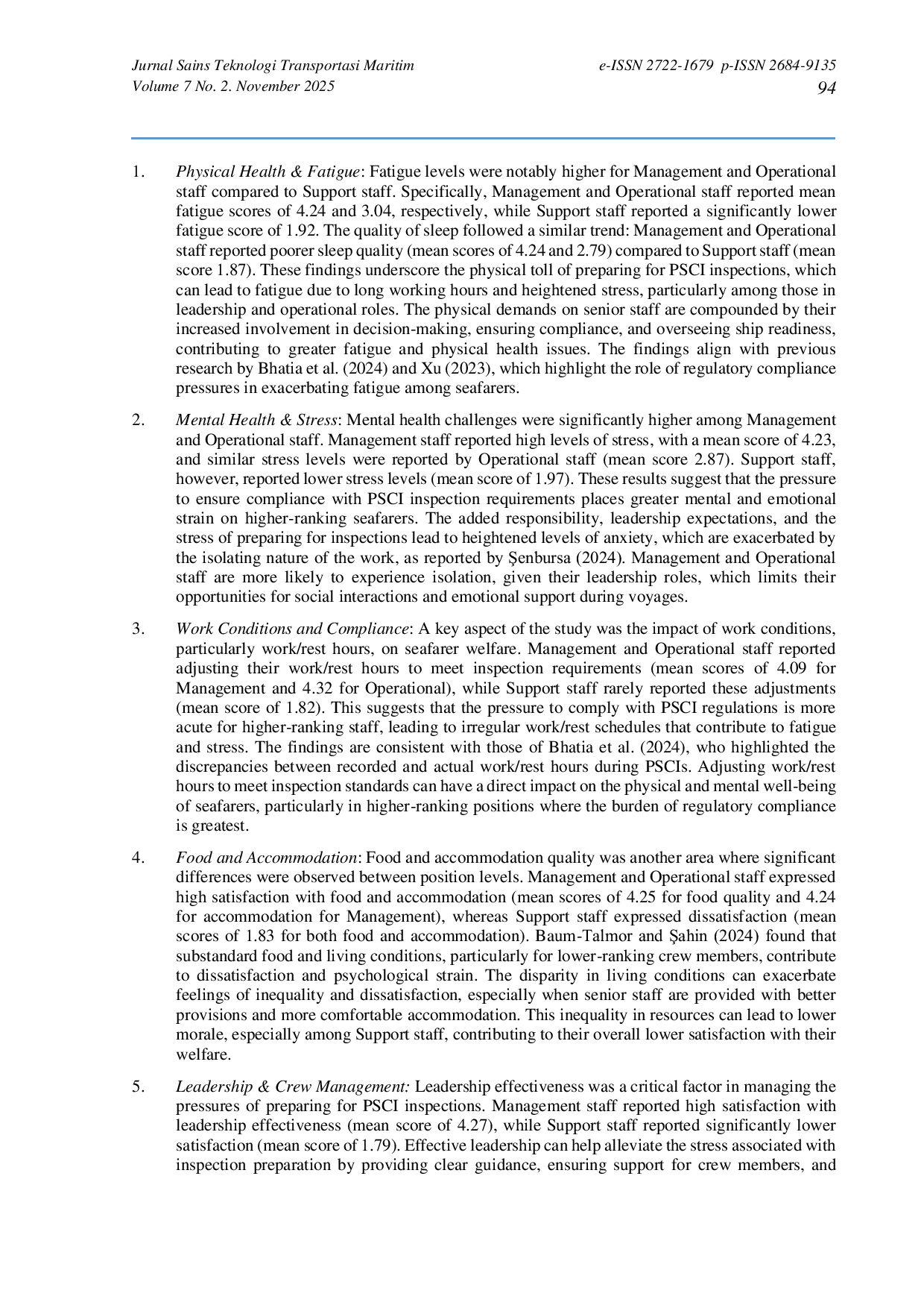 JURIS Sailing Toward Stress How Compliance Demands Influence Seafarers Wellbeing